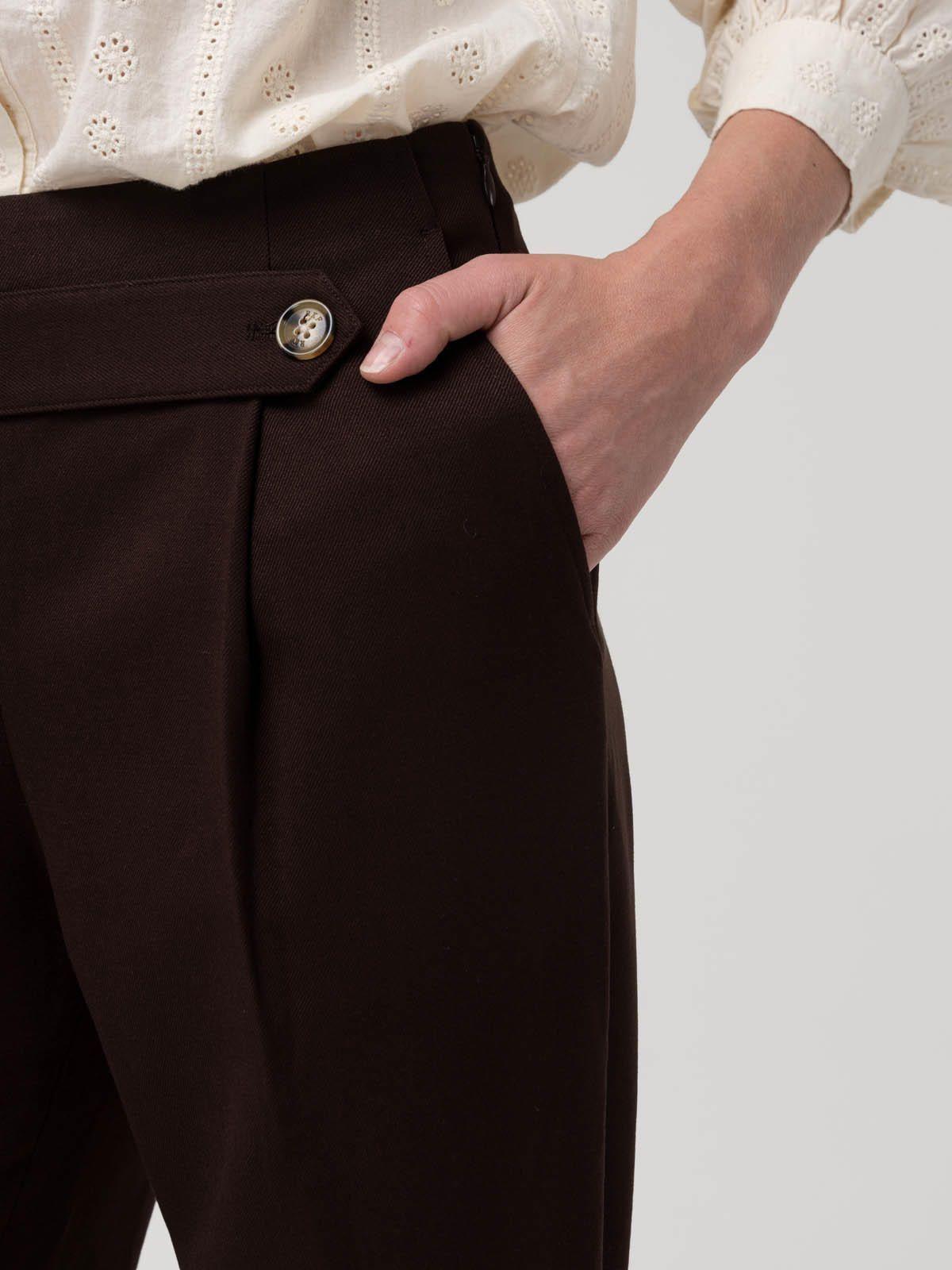 Pantalón Poliéster Reci Mujer Hornacal Café-6