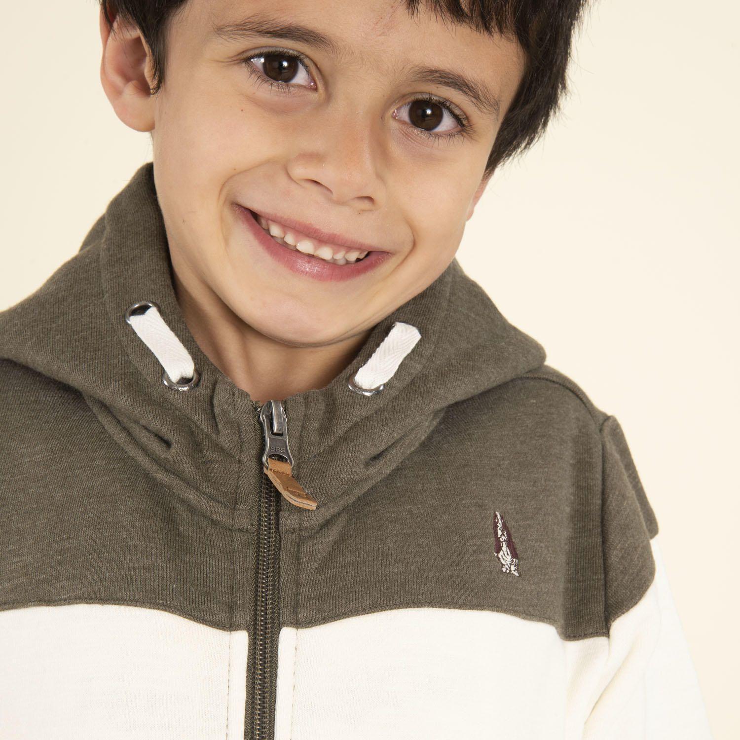 Polerón Niño Peumo Verde Musgo-2