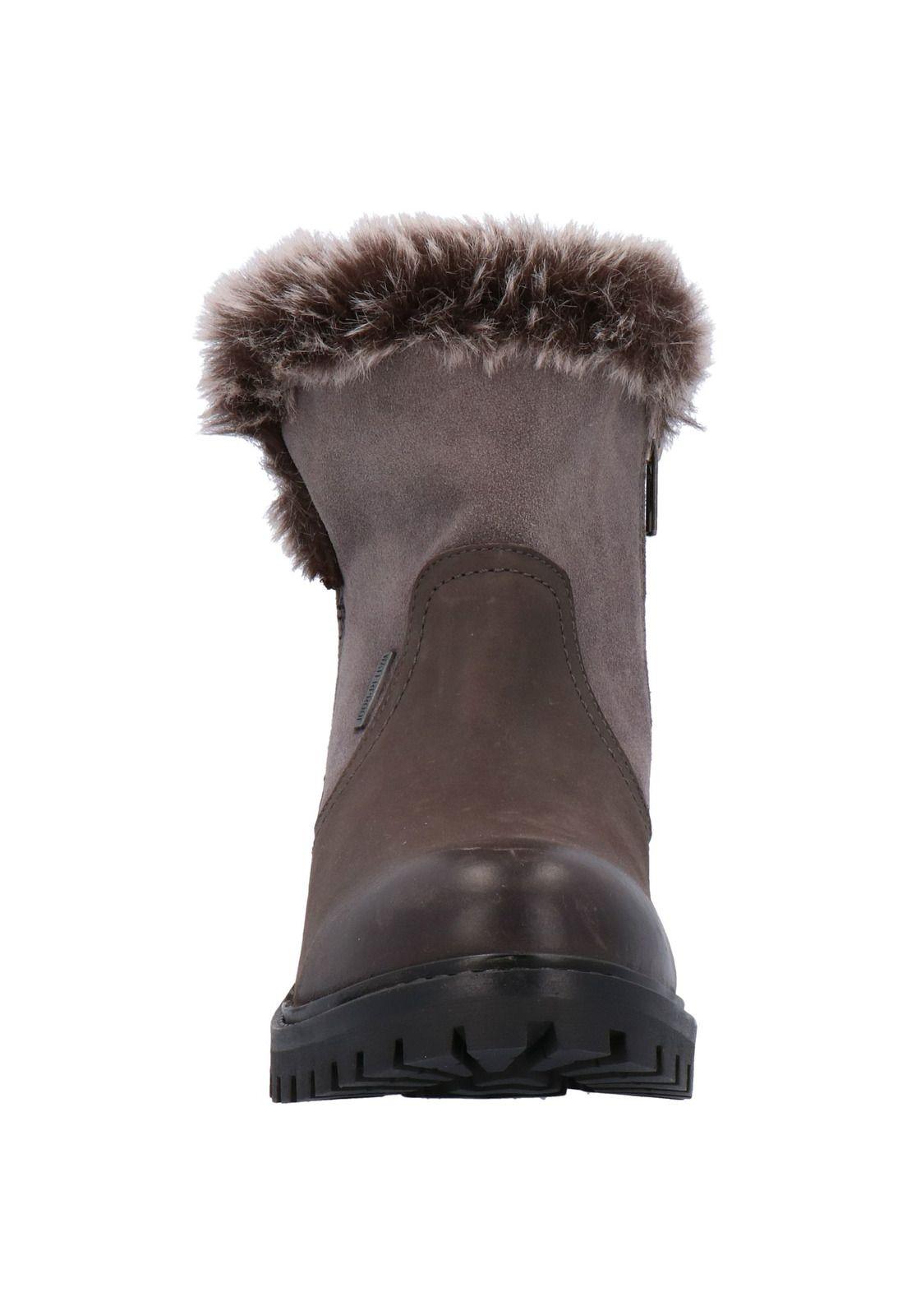 Botin Mujer Cuero Dom Gris-2