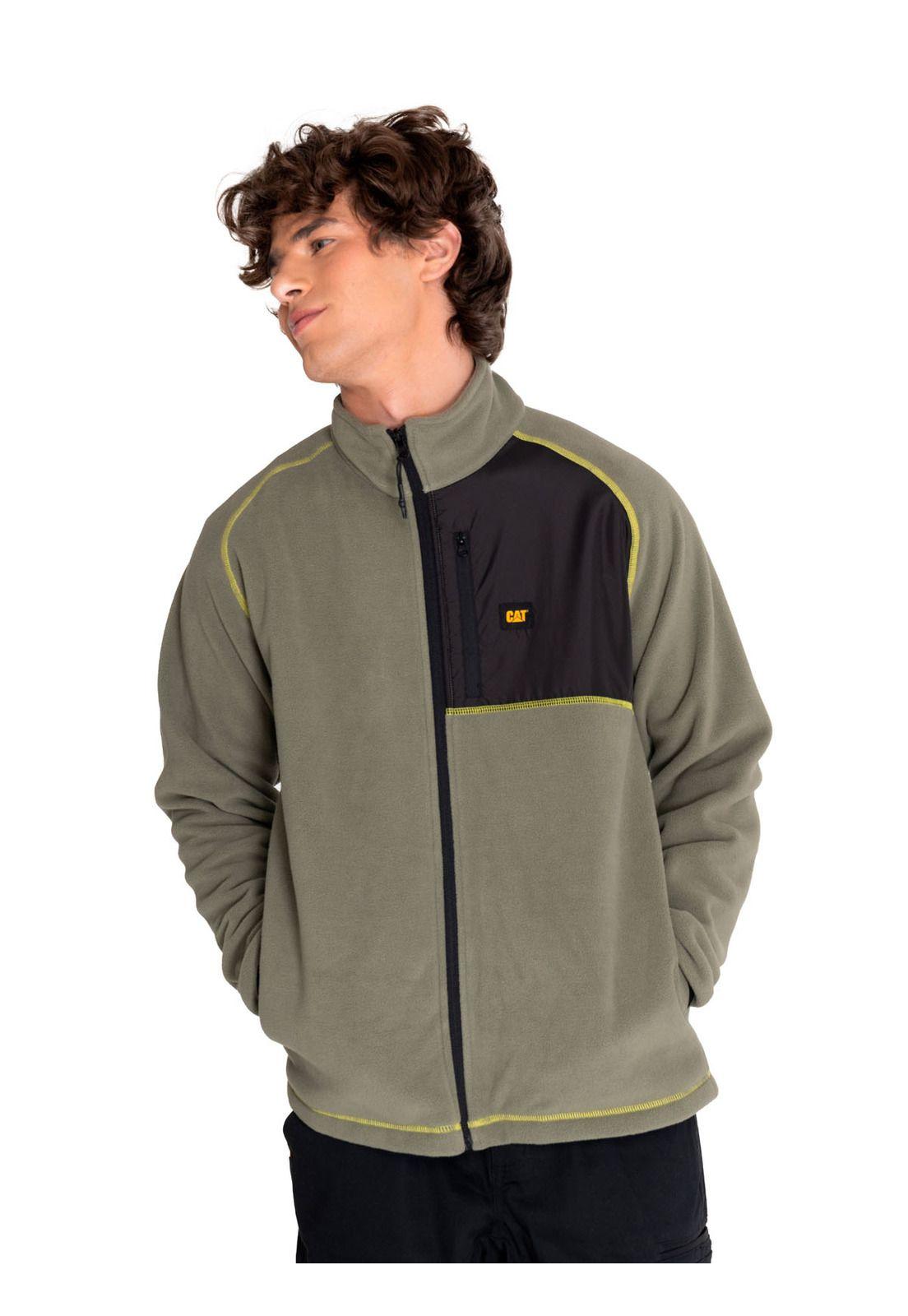 Polar Hombre Polar Fleece Full Zip Jacket Verde-0
