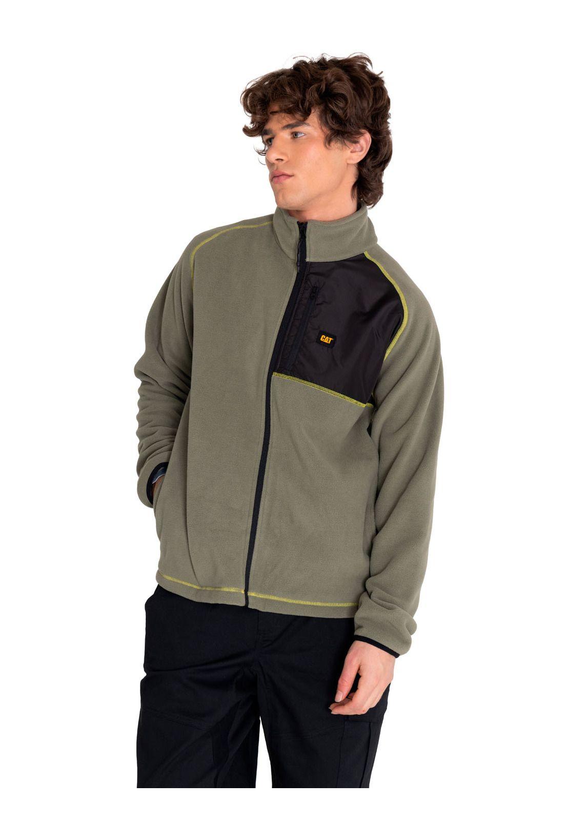 Polar Hombre Polar Fleece Full Zip Jacket Verde-1