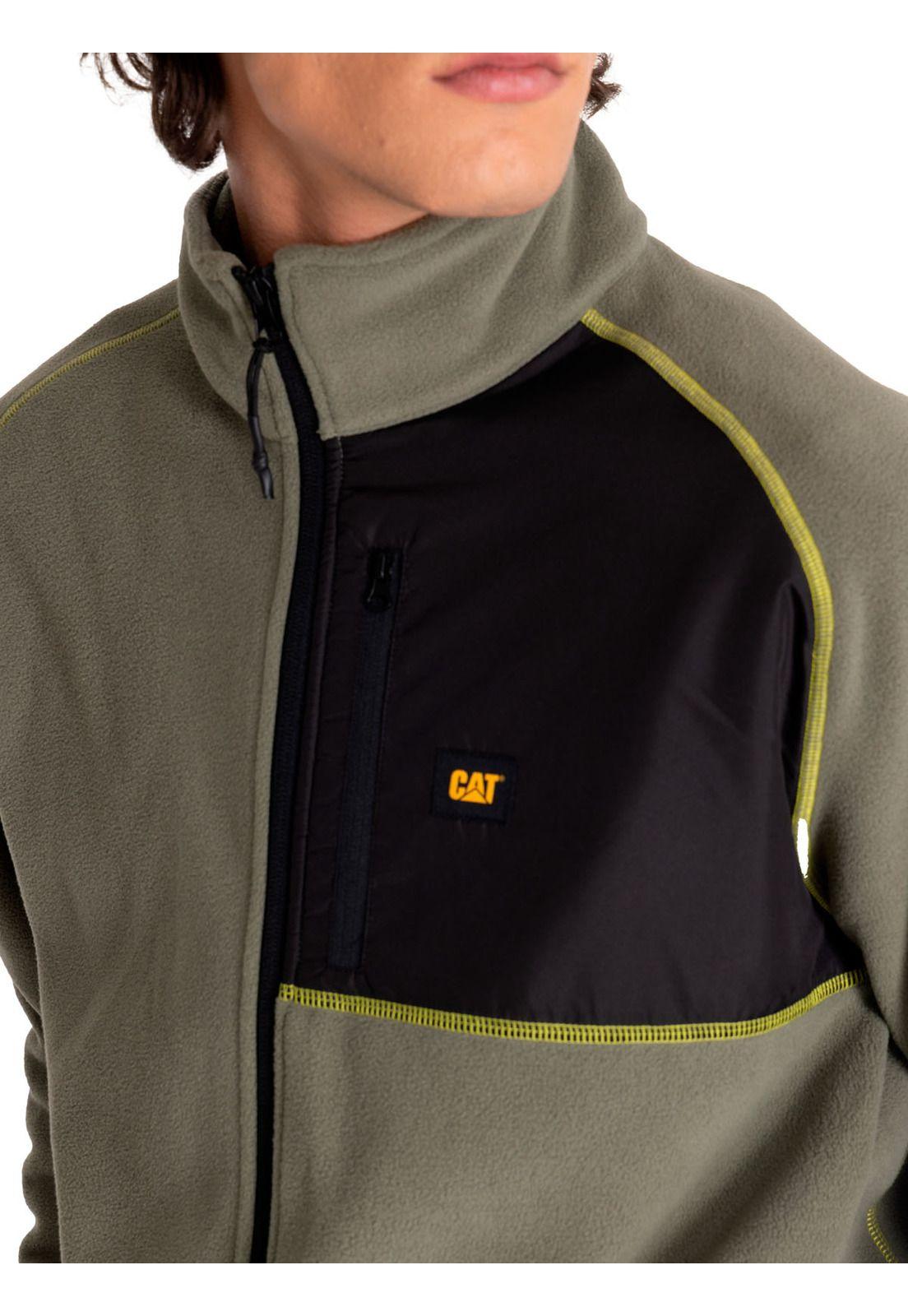 Polar Hombre Polar Fleece Full Zip Jacket Verde-4