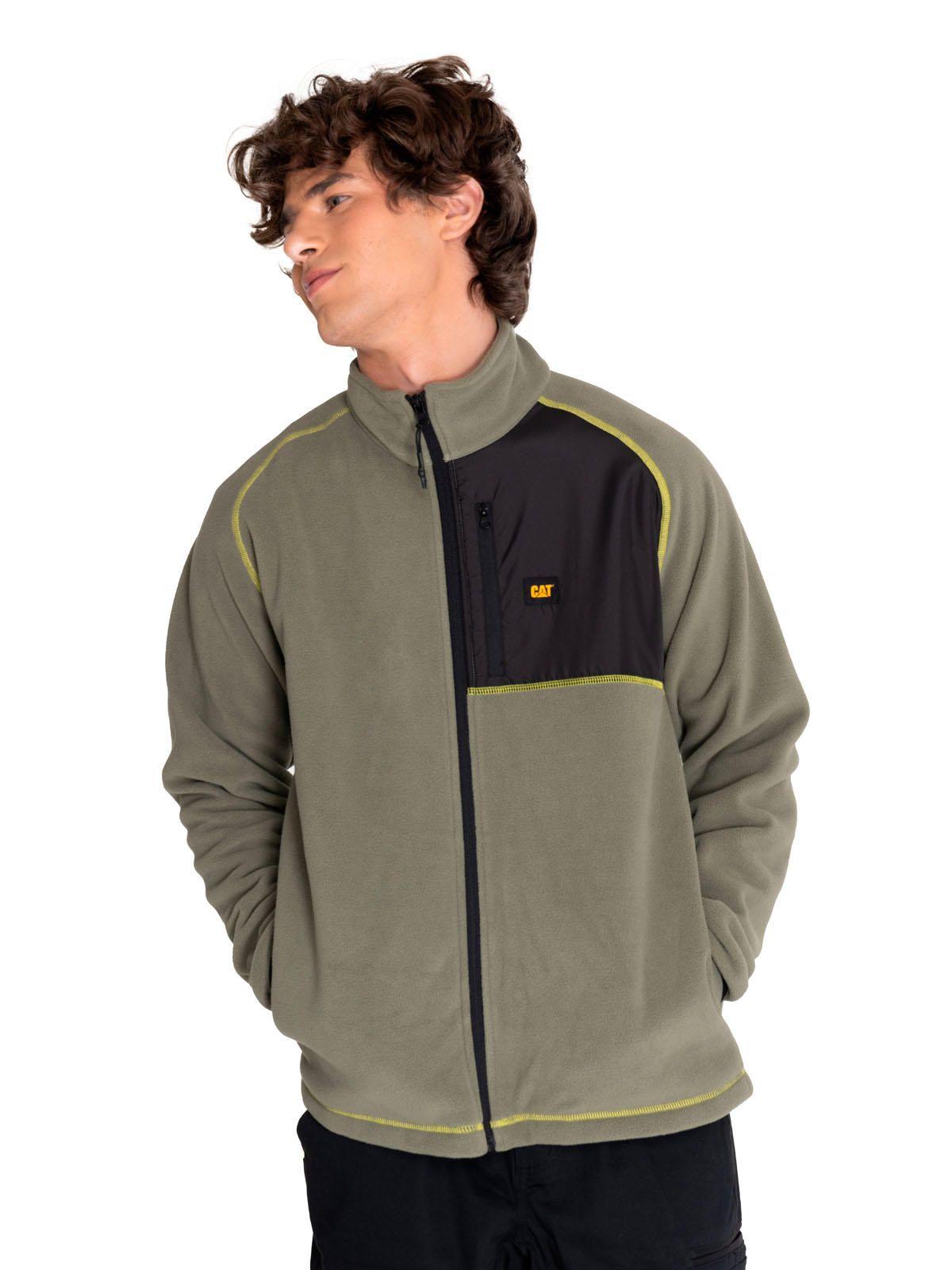 Polar Hombre Polar Fleece Full Zip Jacket Verde-0