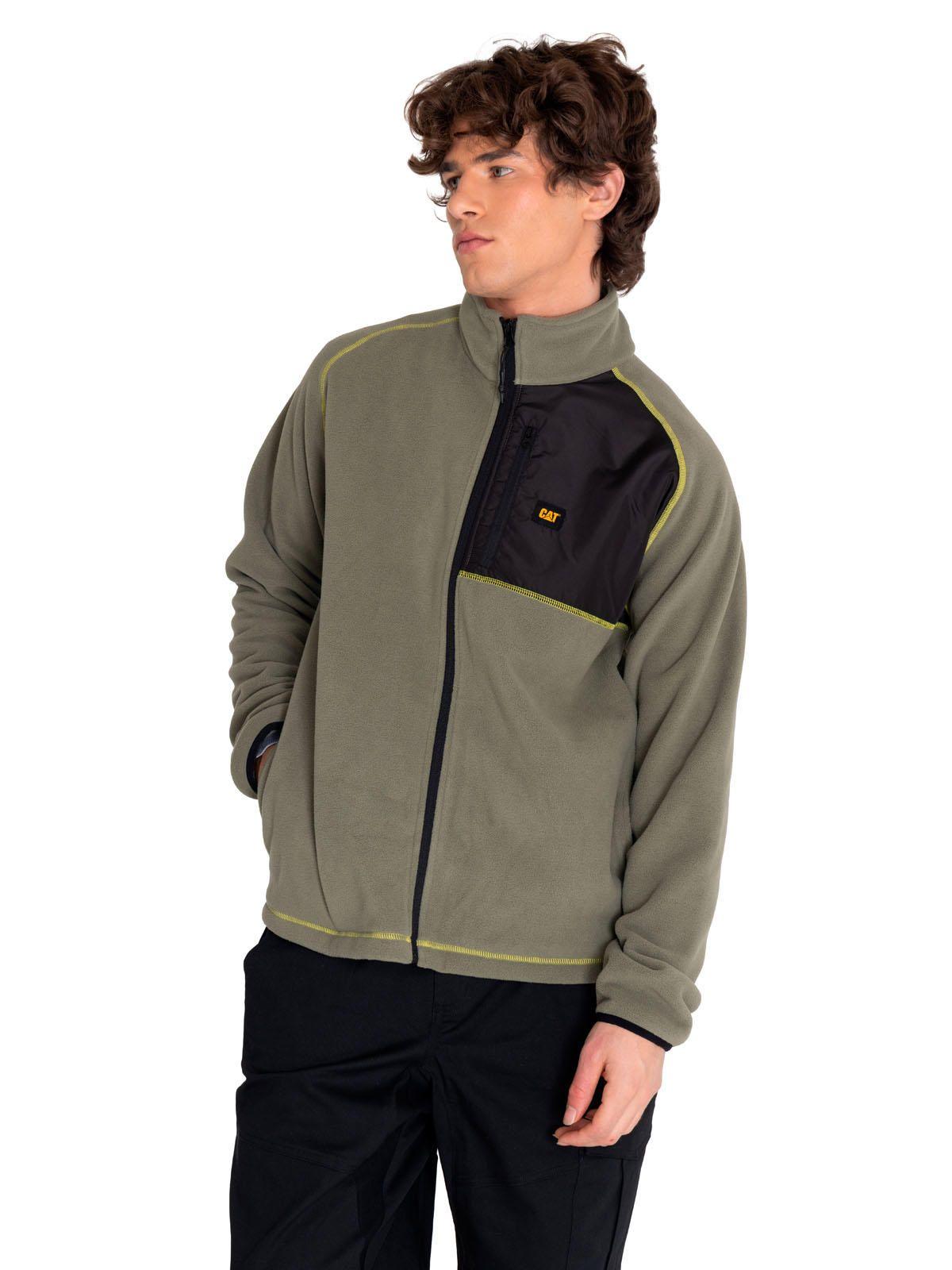 Polar Hombre Polar Fleece Full Zip Jacket Verde-1
