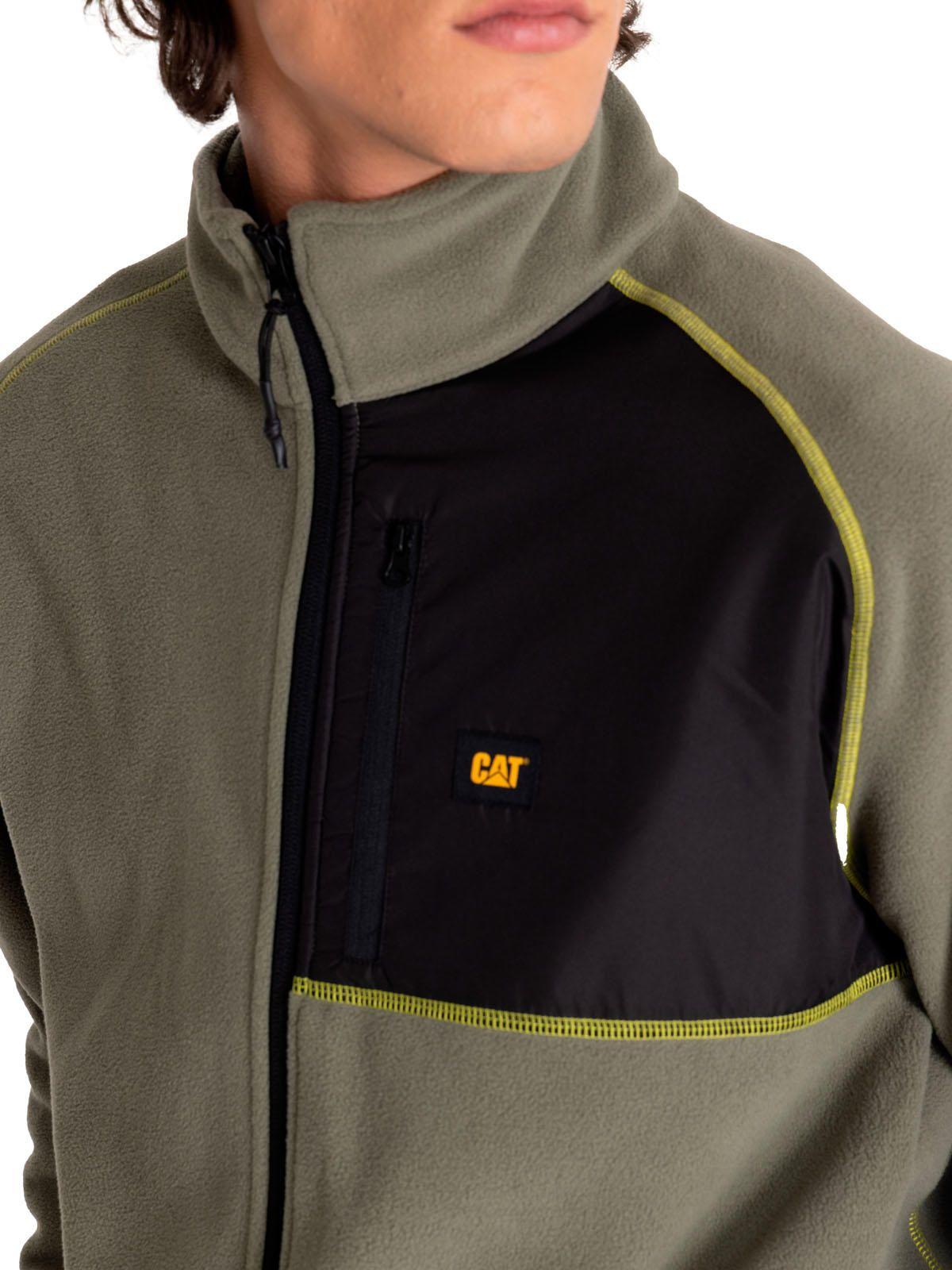Polar Hombre Polar Fleece Full Zip Jacket Verde-4