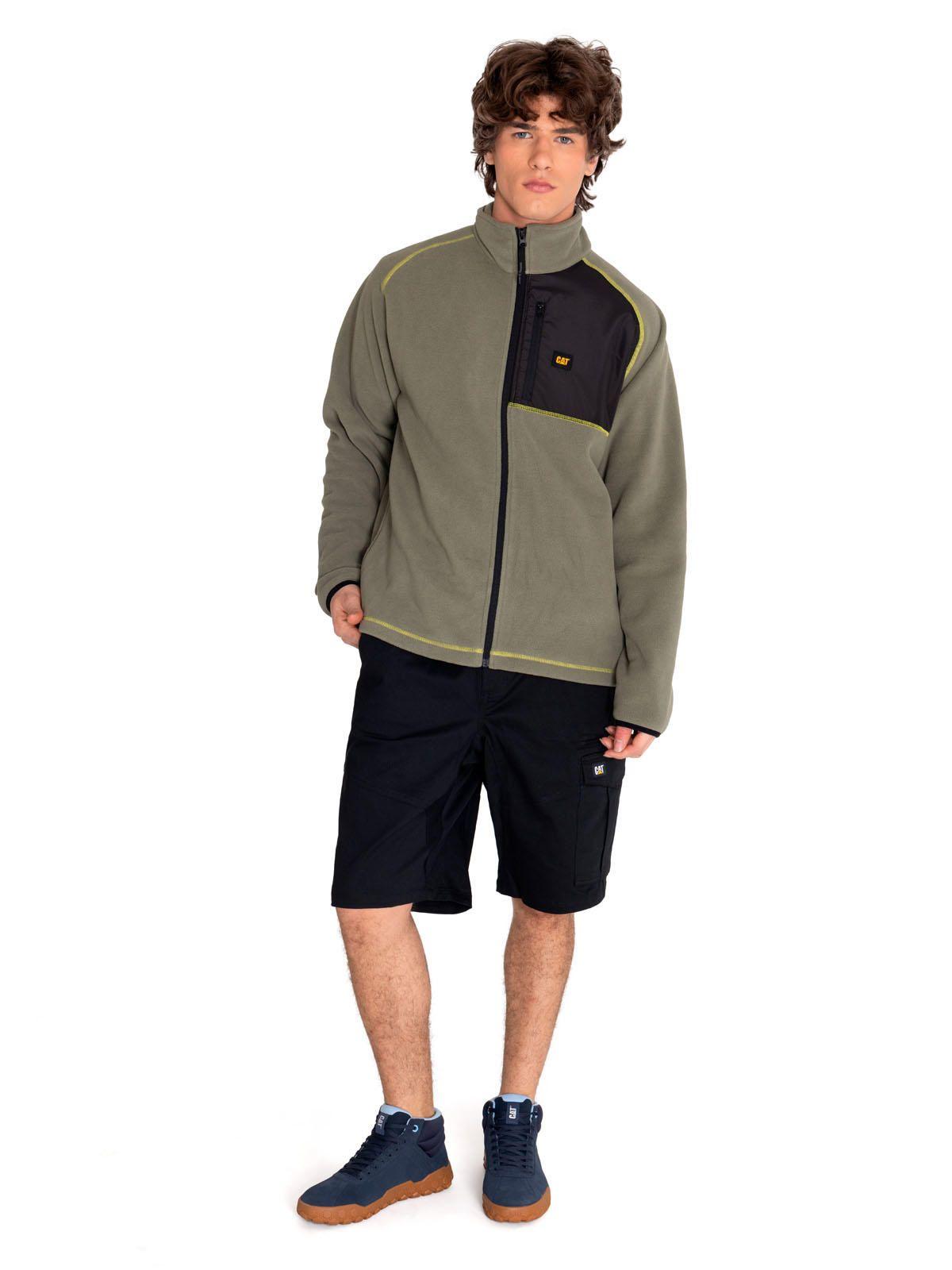 Polar Hombre Polar Fleece Full Zip Jacket Verde-5