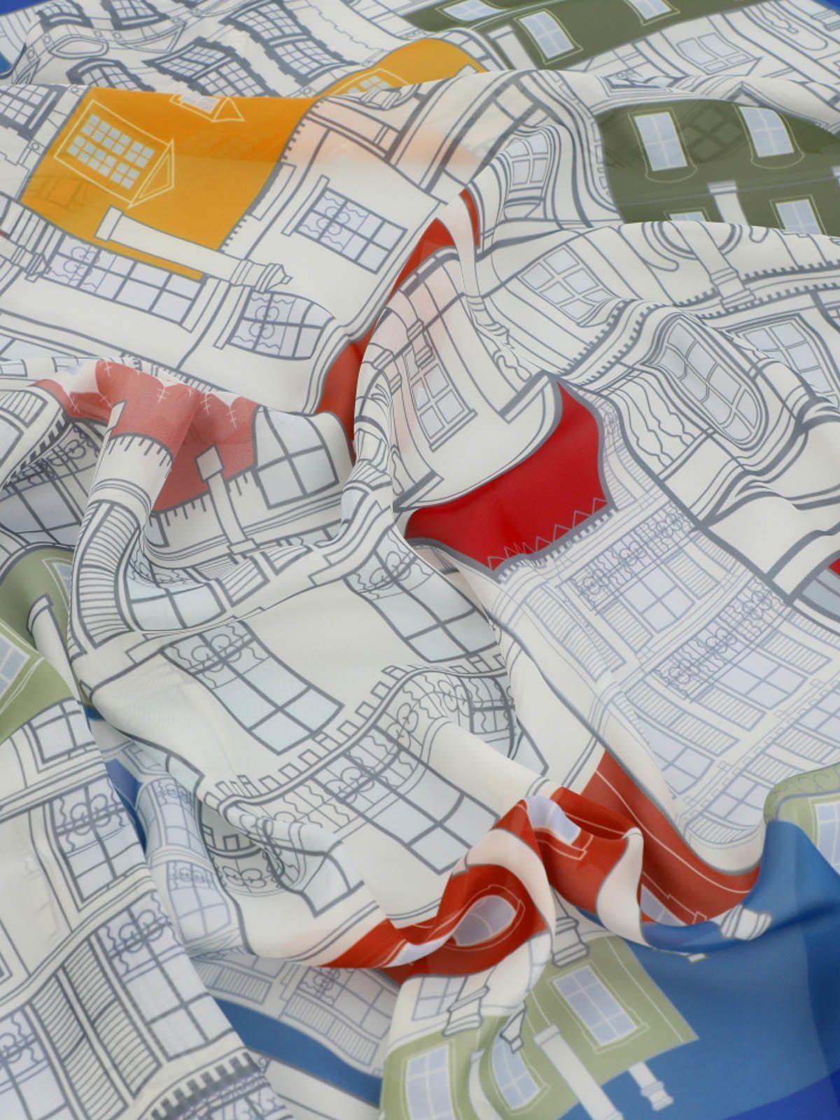 Pañuelo  Mujer Hp Scarf Houses Multicolor-2