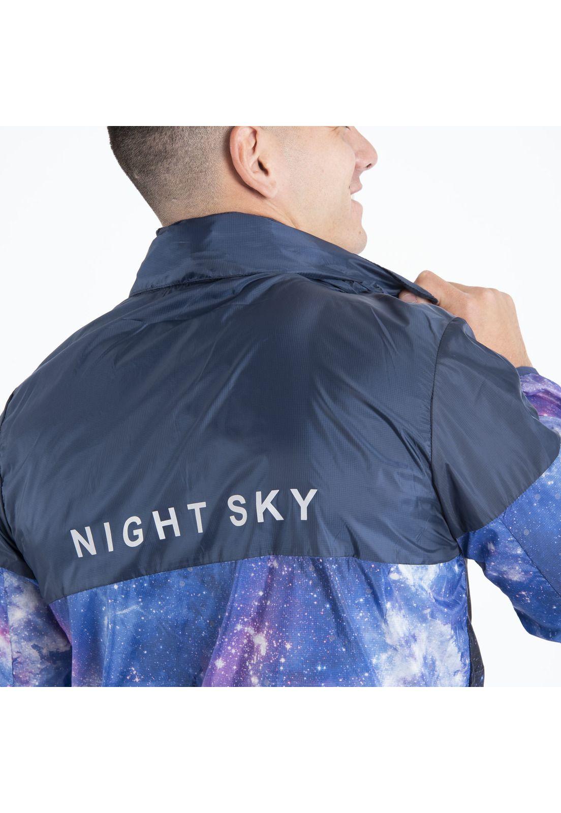 Cortaviento Hombre Night Sky Reflective Azul-5