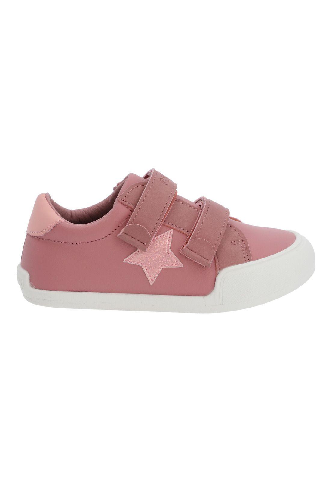 Zapatilla Cuero Ergonómica Nina Alaska Rosado-1