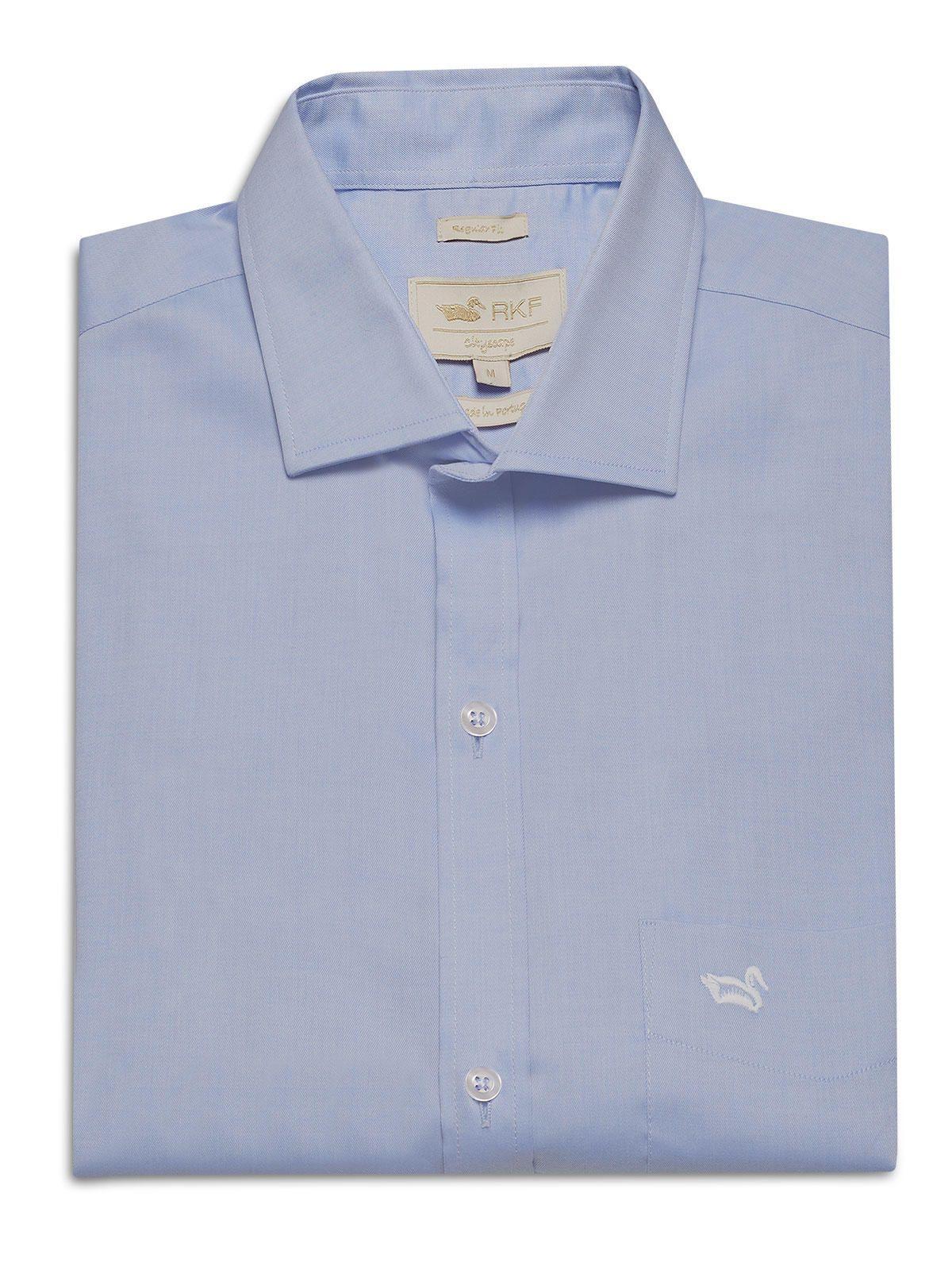 Camisa Cuello Italiano Hombre Easyitso Celeste-0
