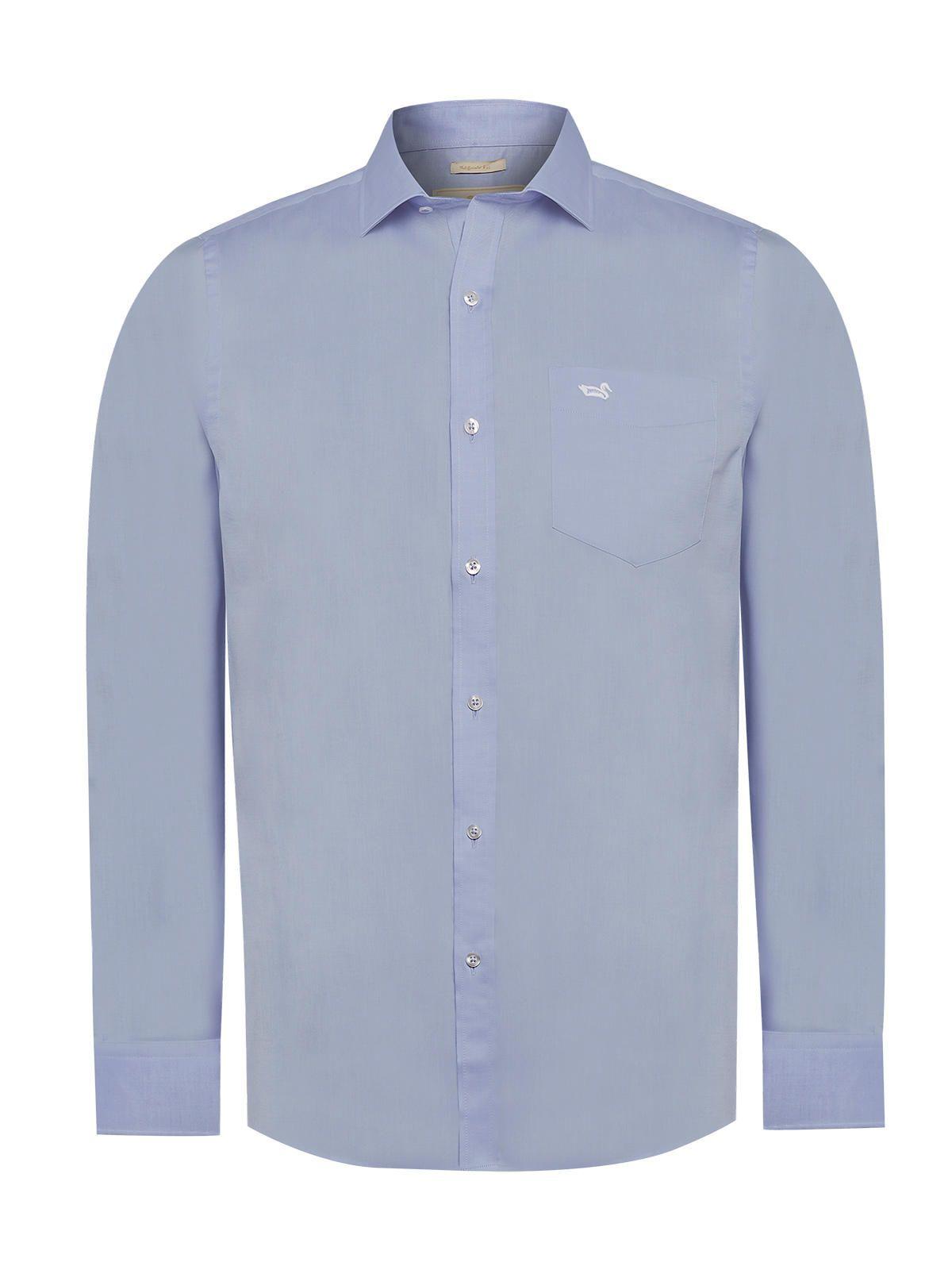 Camisa Cuello Italiano Hombre Easyitso Celeste-1