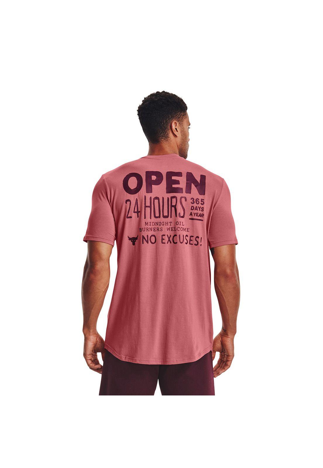 Camiseta Hombre Pjt Rck Open 24 Hour Rosado-4