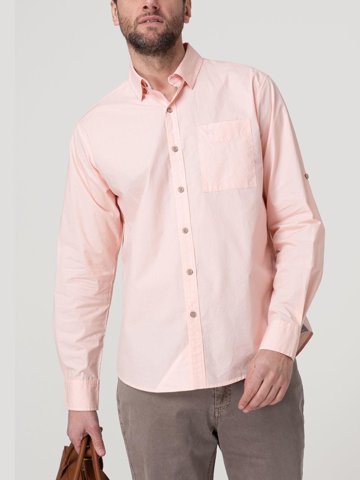 Camisa Algodón Orgánico Hombre Galiton Rosado-4