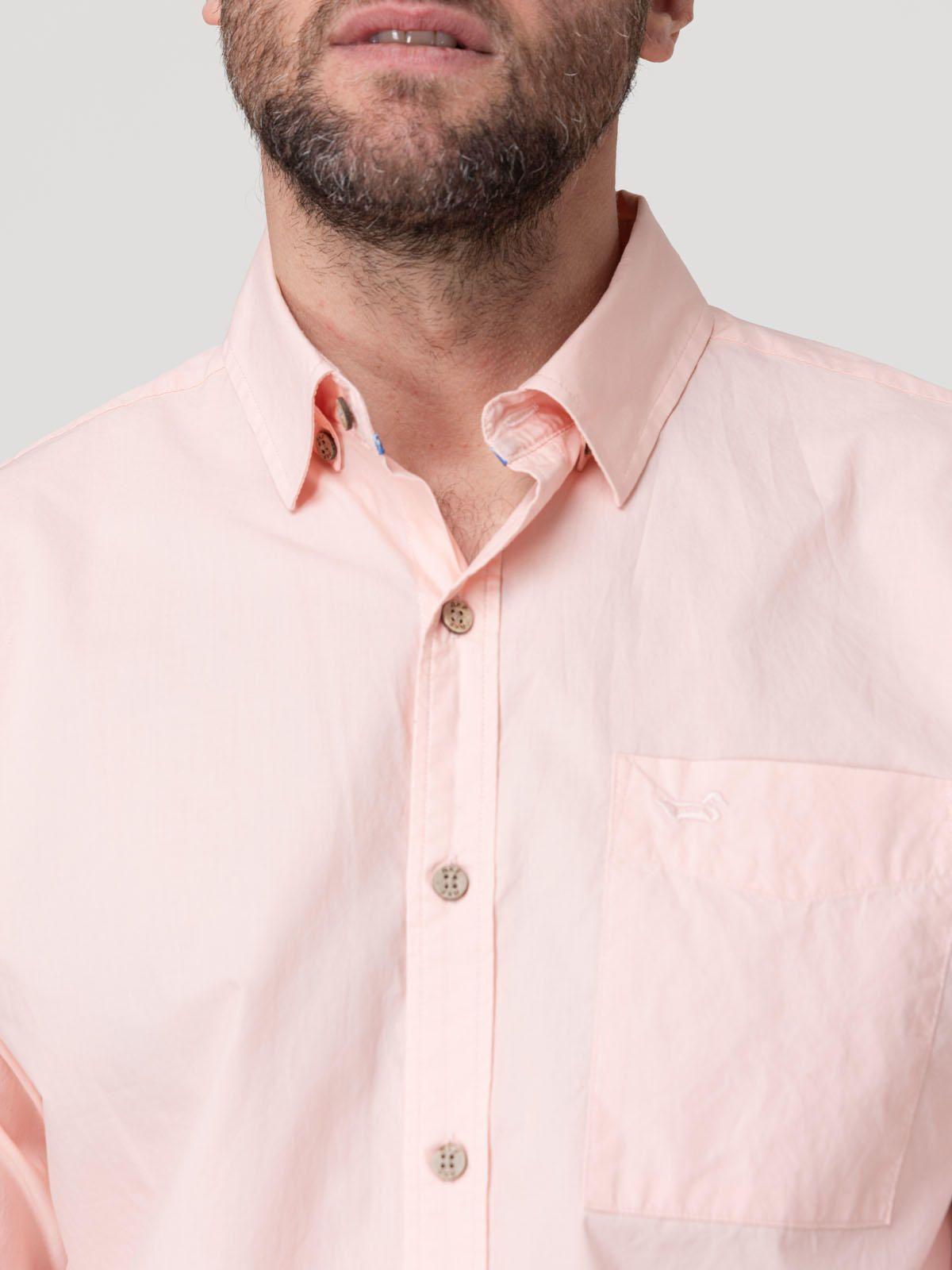 Camisa Algodón Orgánico Hombre Galiton Rosado-6