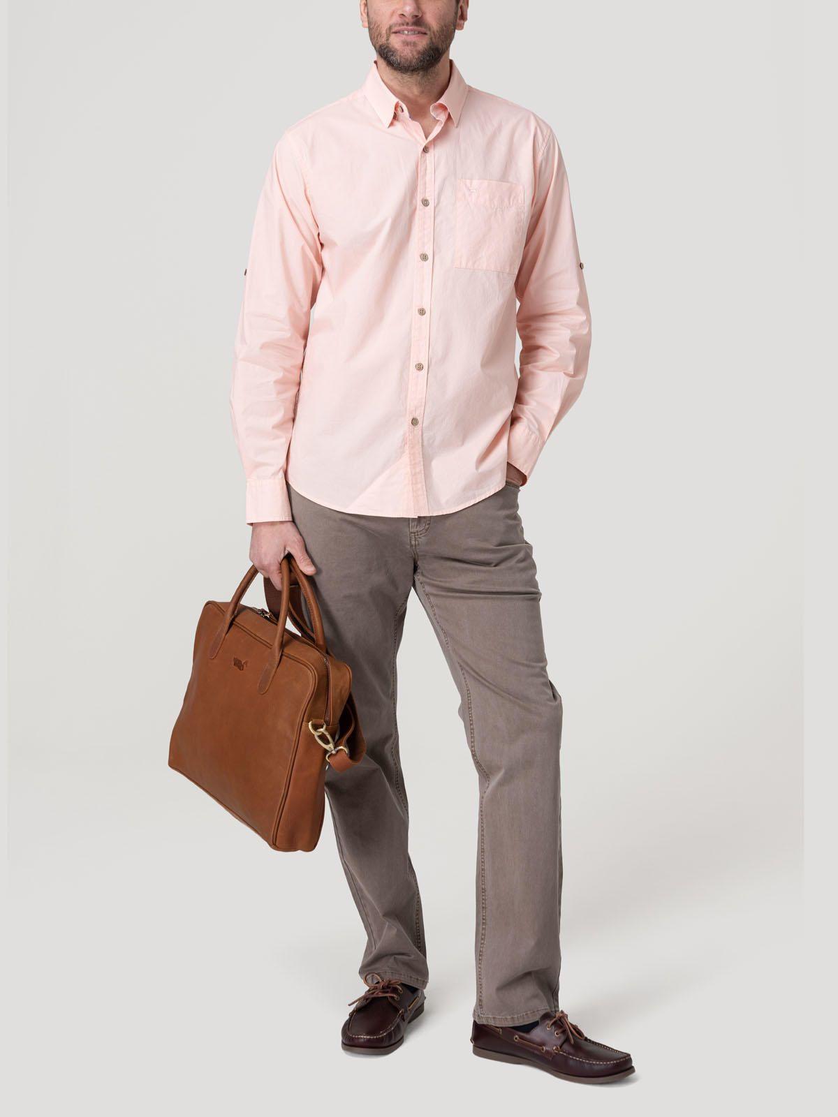 Camisa Algodón Orgánico Hombre Galiton Rosado-7