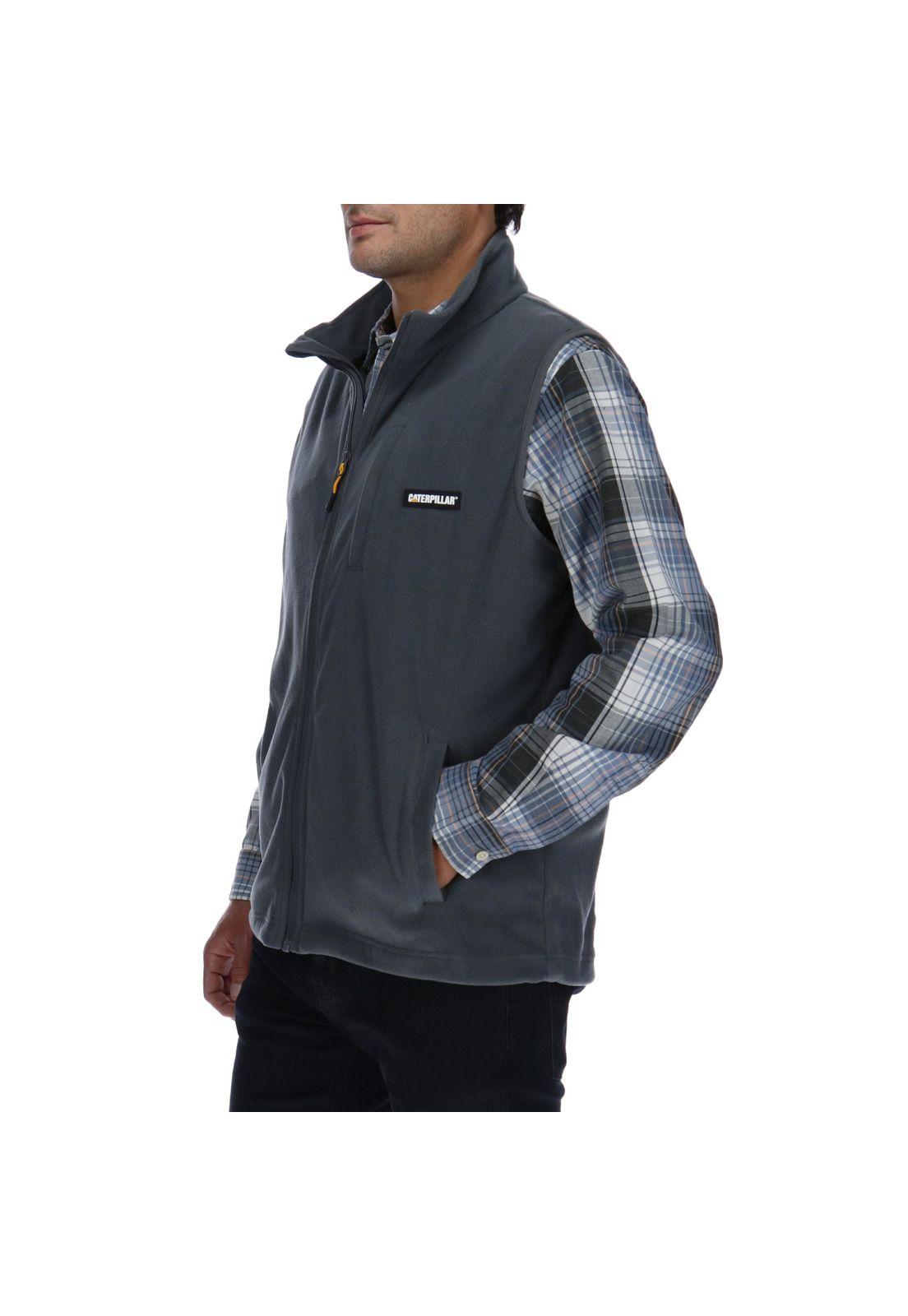 Parka Hombre Concord Fleece Vest Gris-1