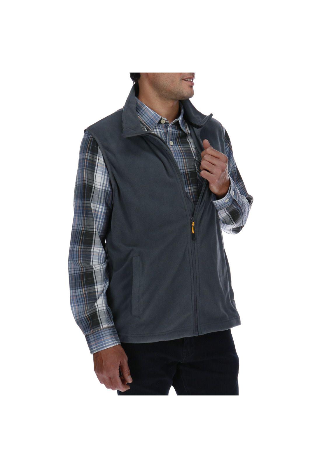 Parka Hombre Concord Fleece Vest Gris-3