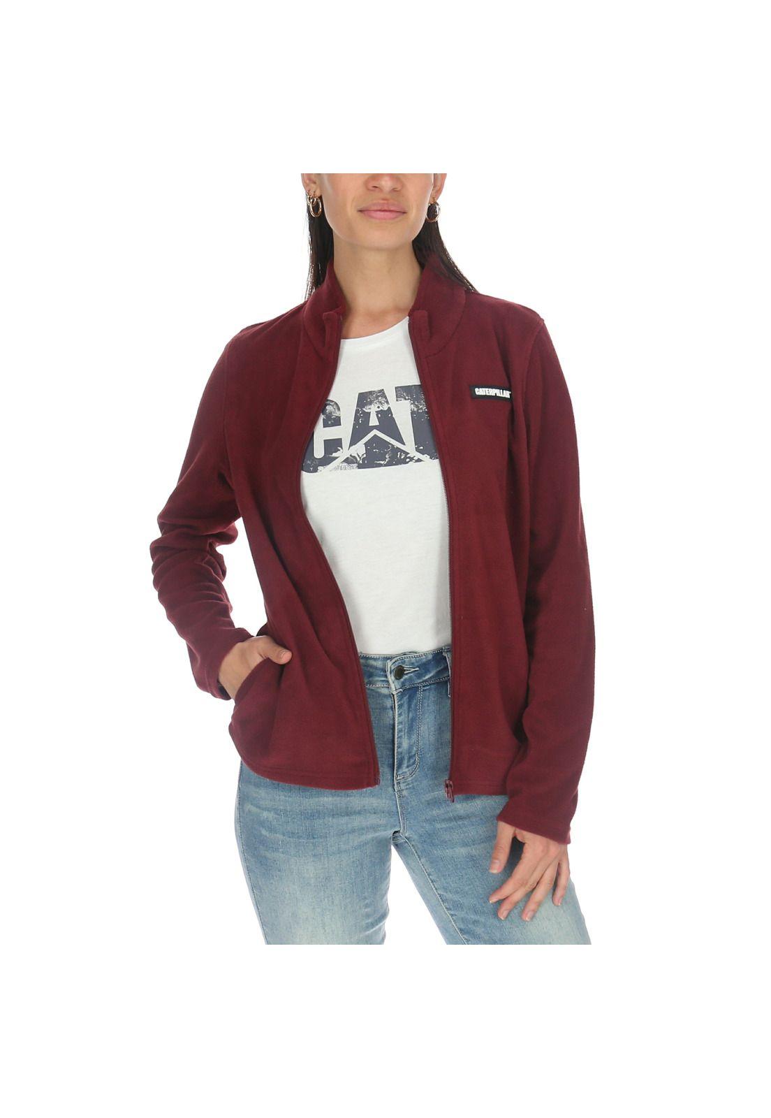 Polar Mujer Microfleece Jacket Burdeo-0
