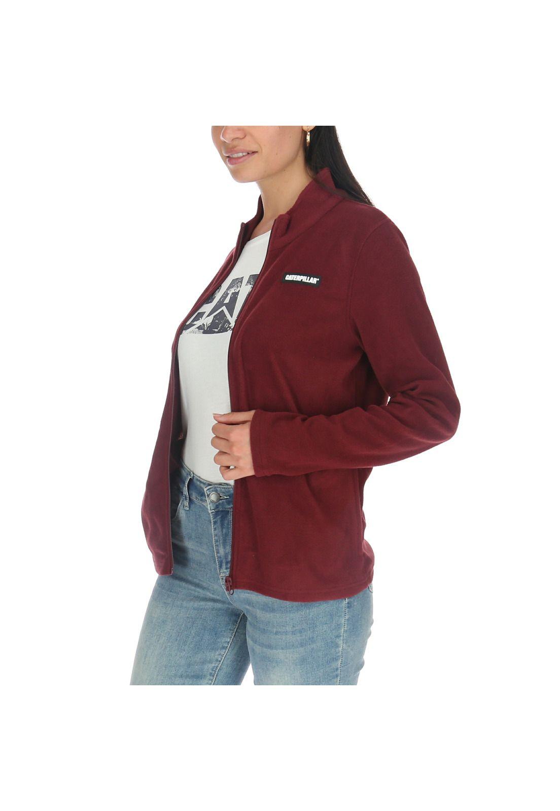 Polar Mujer Microfleece Jacket Burdeo-1
