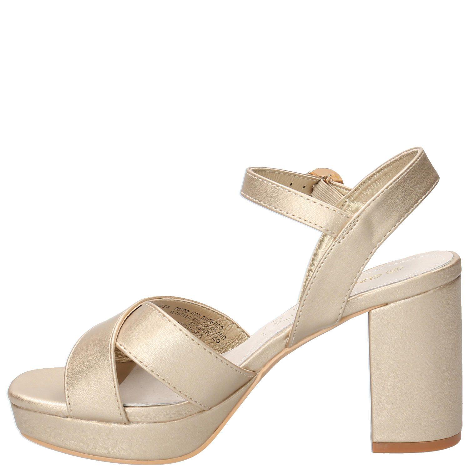 Sandalia Modesty Dorado Mujer-5