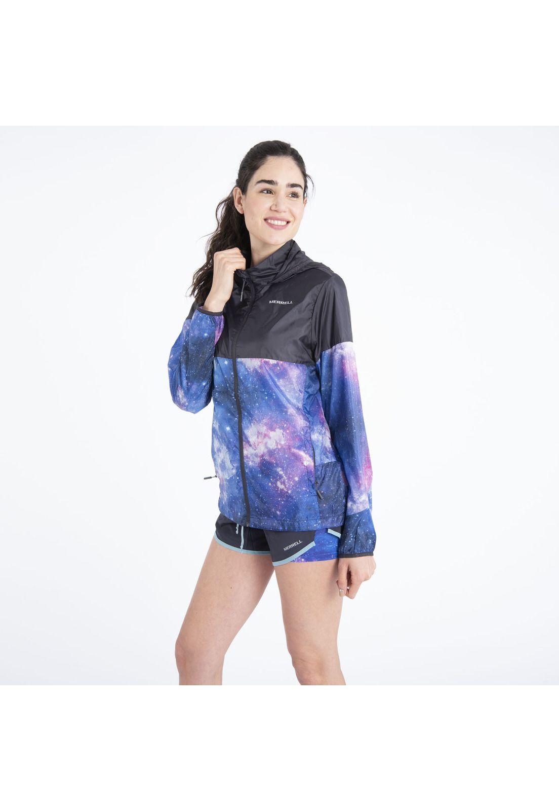 Cortaviento Mujer Night Sky Reflective Gris-1