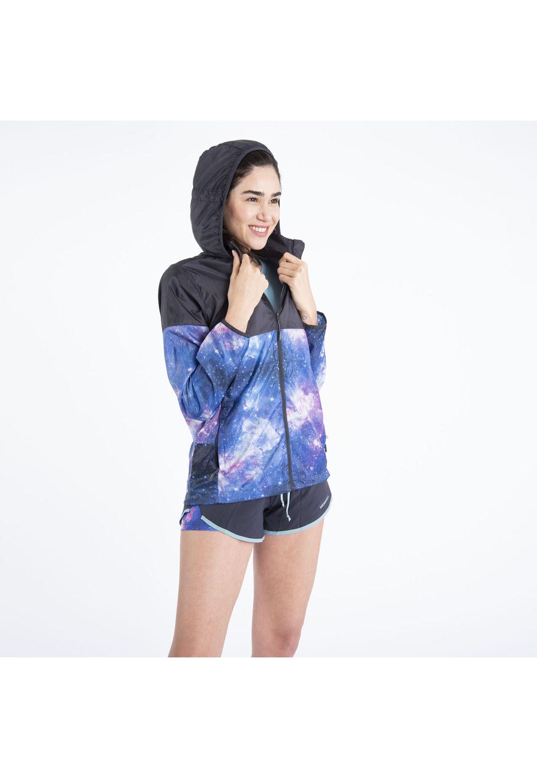 Cortaviento Mujer Night Sky Reflective Gris-2