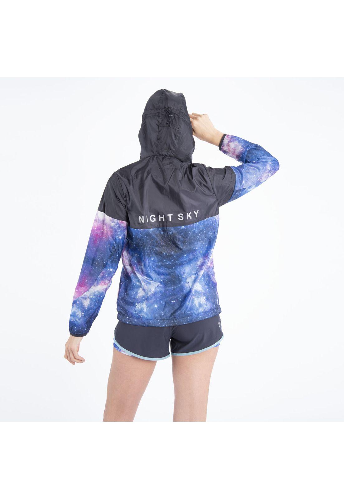 Cortaviento Mujer Night Sky Reflective Gris-3