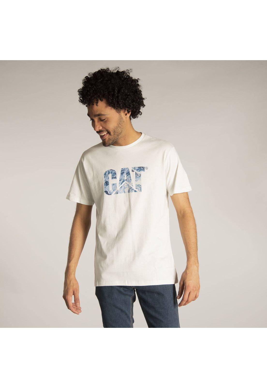 Polera M/C Hombre Slim Fit Logo Tee Gris-0