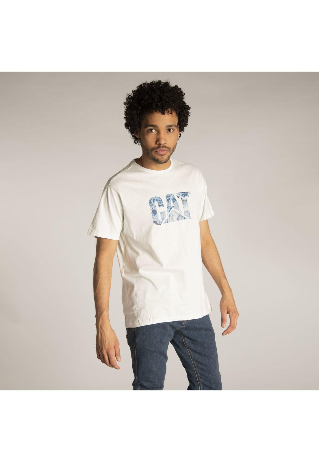 Polera M/C Hombre Slim Fit Logo Tee Gris-1