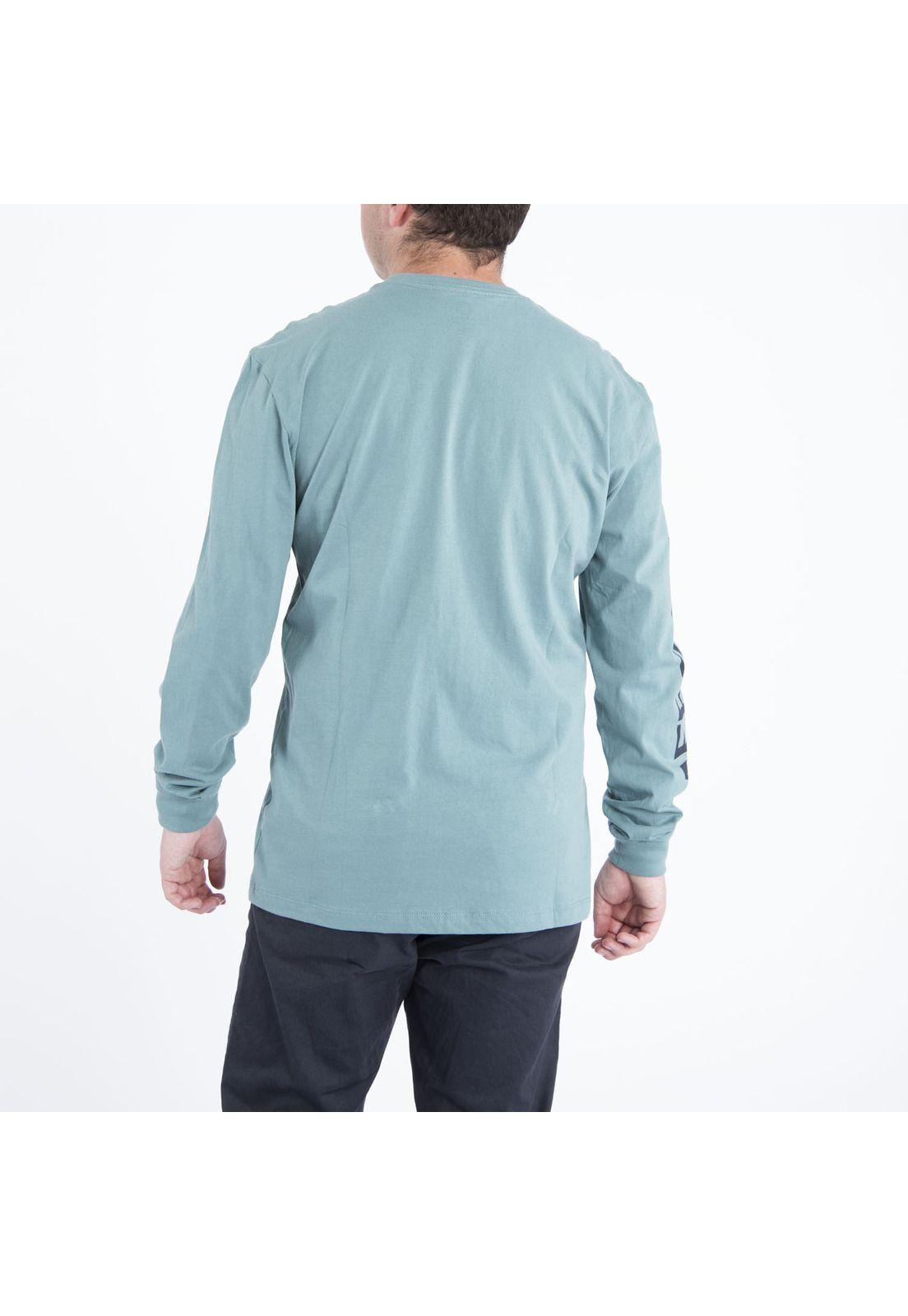 Polera Hombre Line Long Sleeve Verde-2
