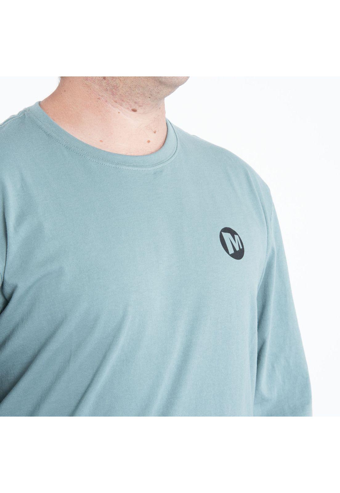 Polera Hombre Line Long Sleeve Verde-3