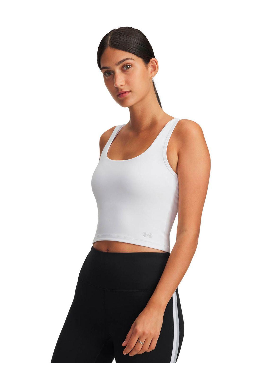 Polera sin manga Training para mujer Motion blanco -0