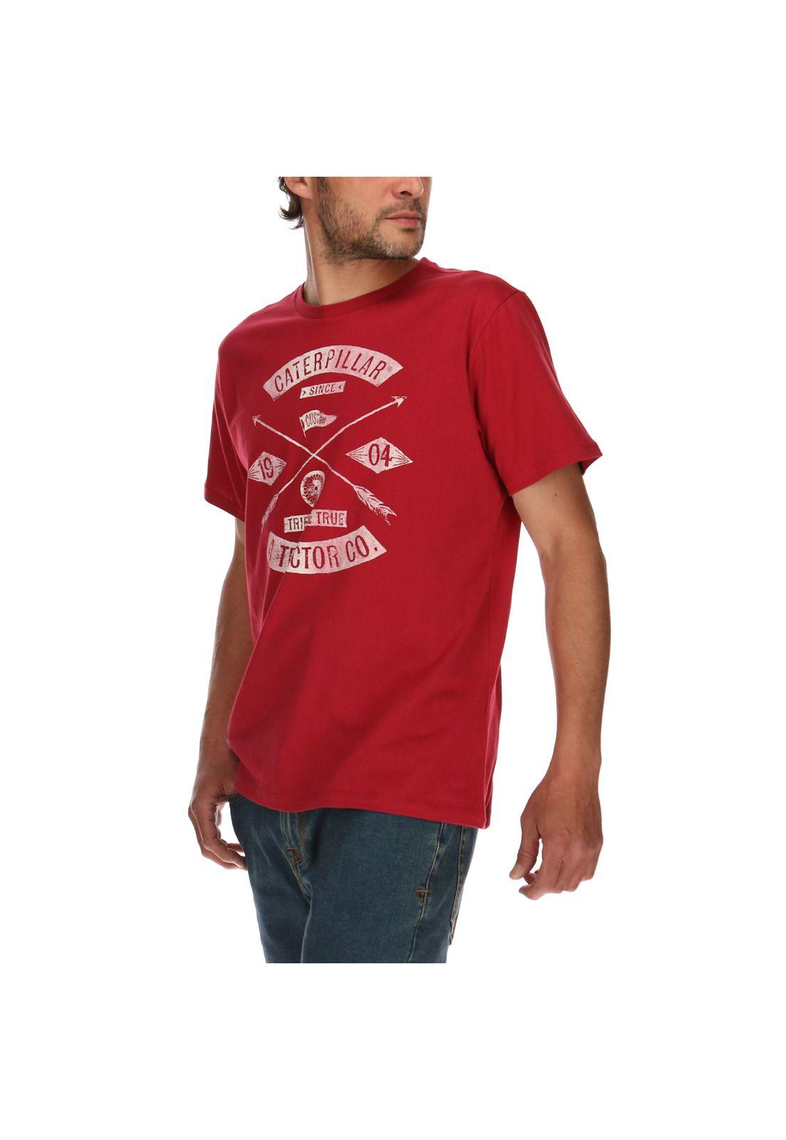 Polera Hombre Tried And True Arrows Rojo-1