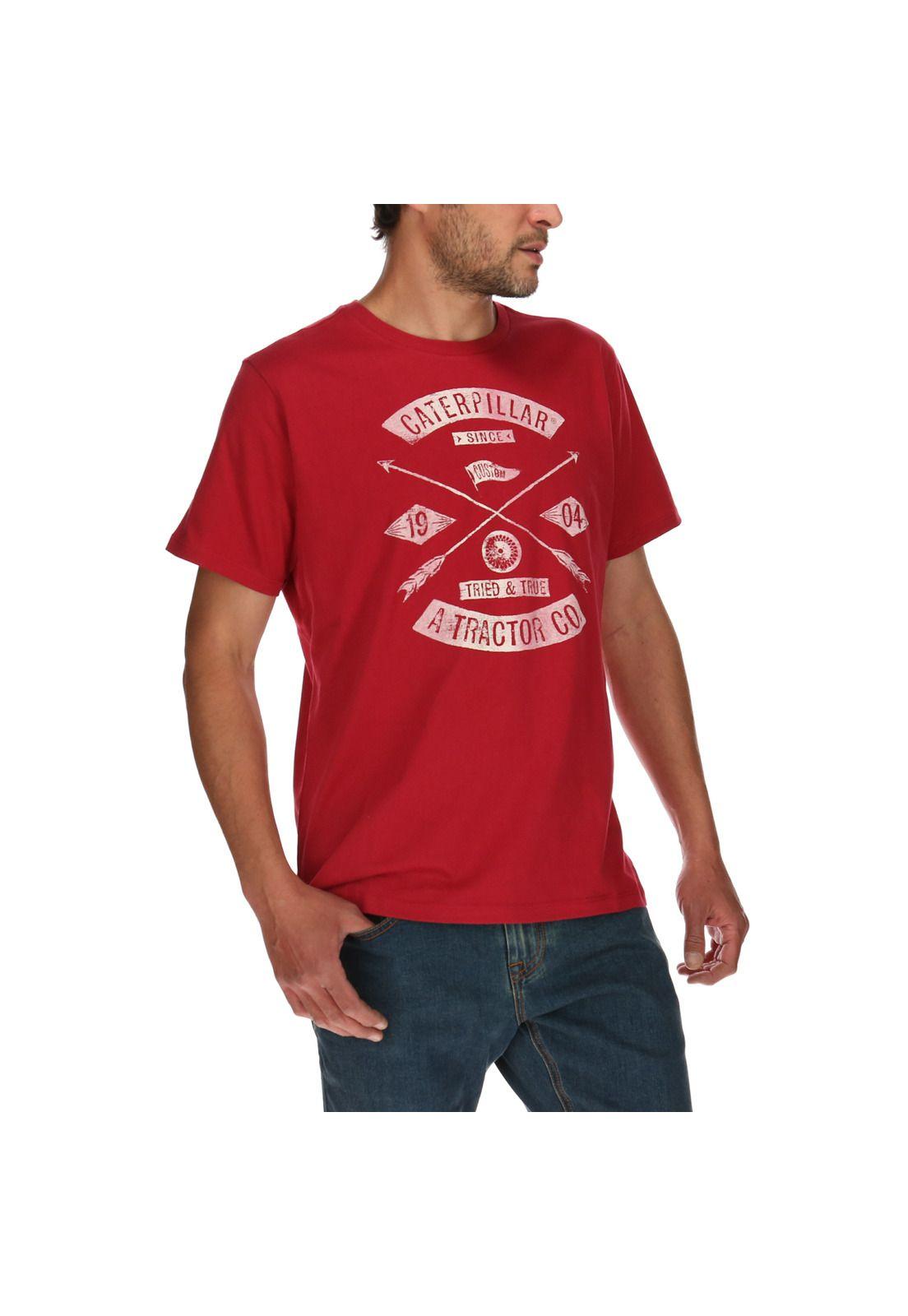 Polera Hombre Tried And True Arrows Rojo-3