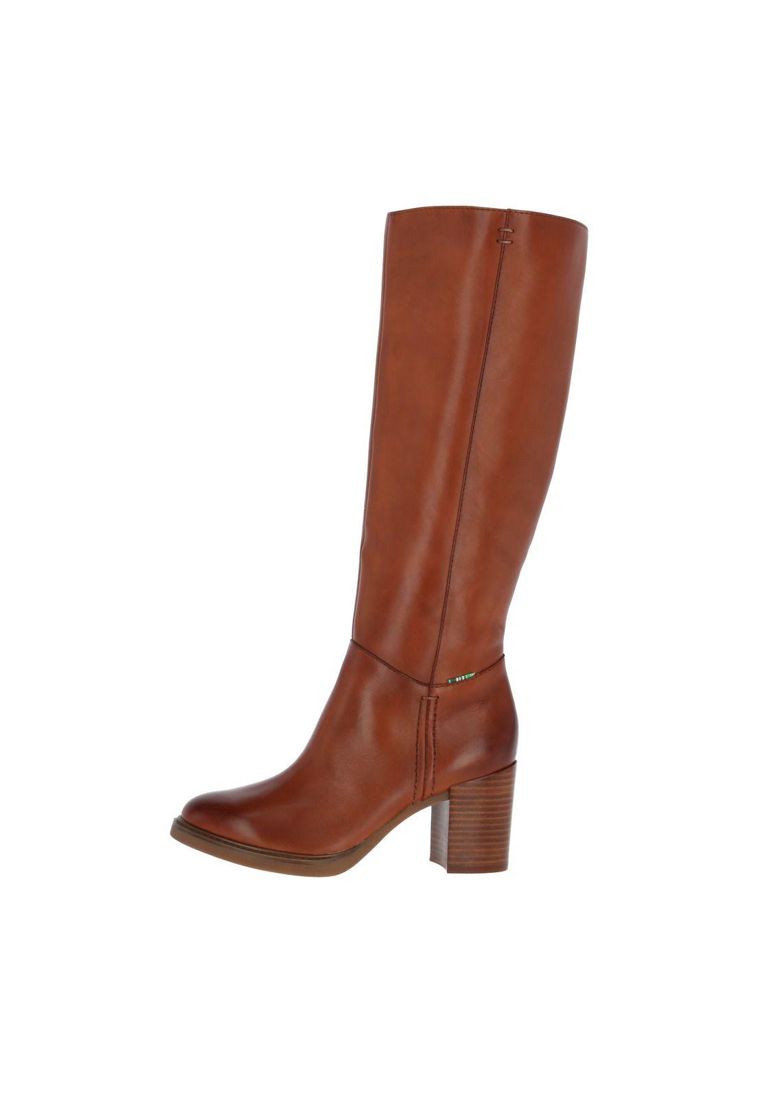 Bota Cuero Amaranta Chocolate Mujer-3