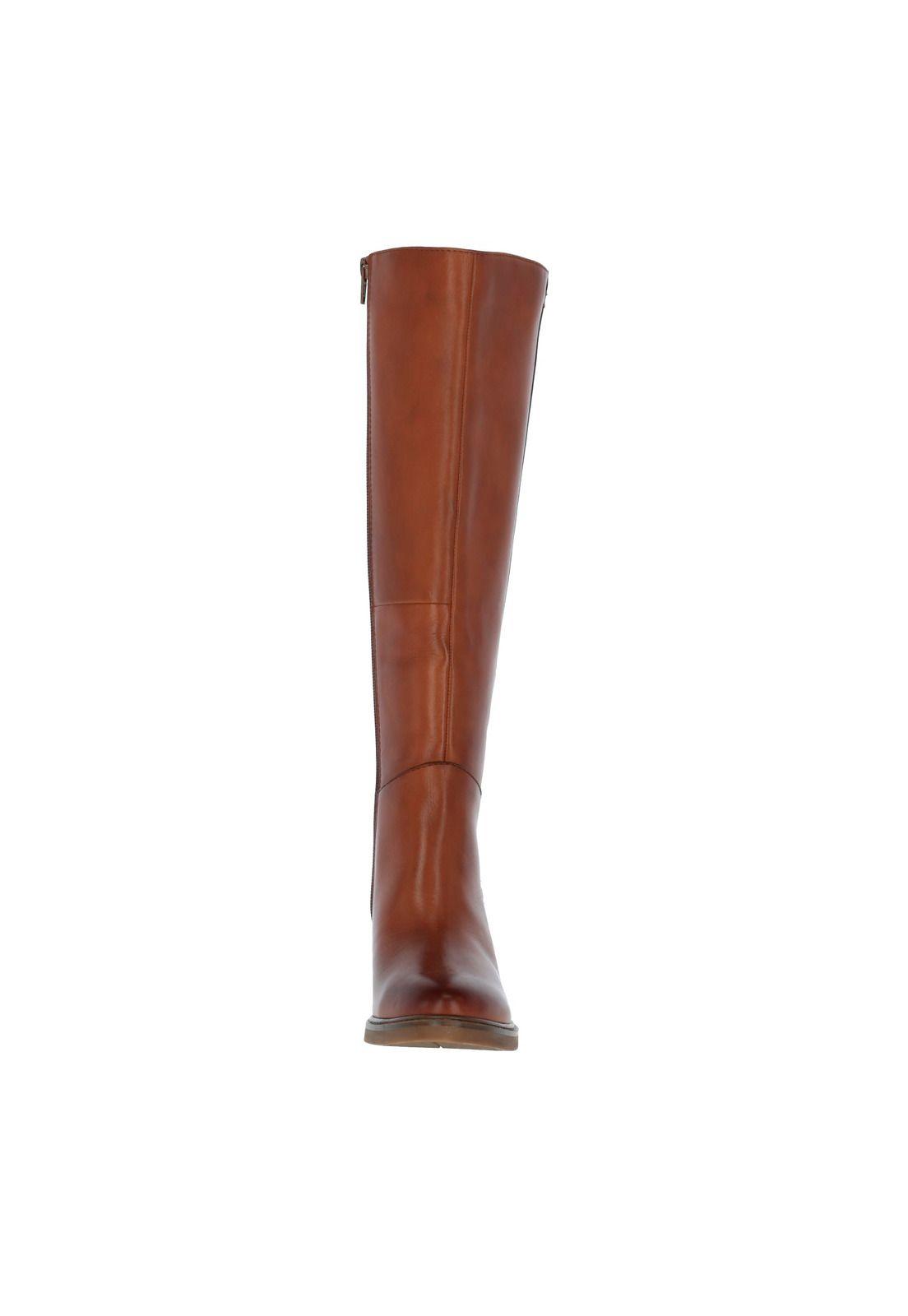 Bota Cuero Amaranta Chocolate Mujer-4