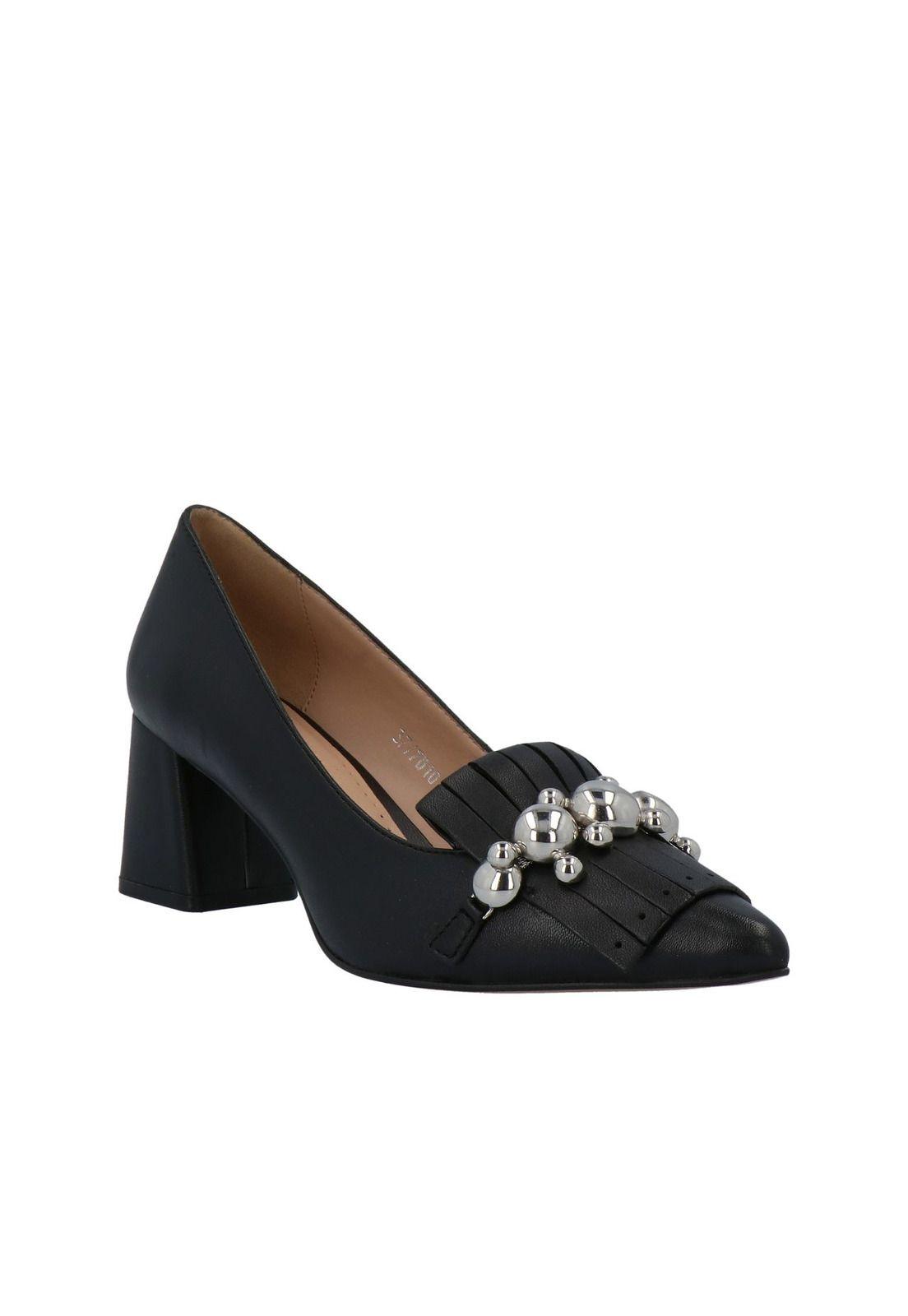 Zapato Cuero Nina Negro Mujer Pasqualini-0
