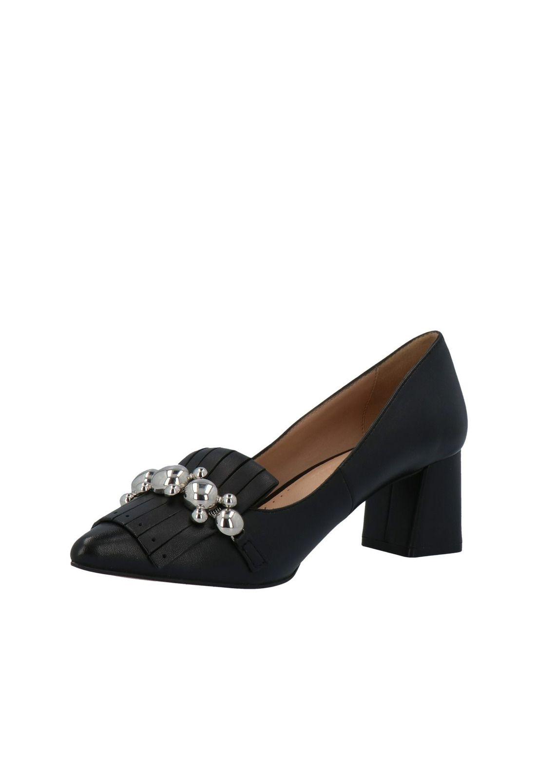 Zapato Cuero Nina Negro Mujer Pasqualini-3