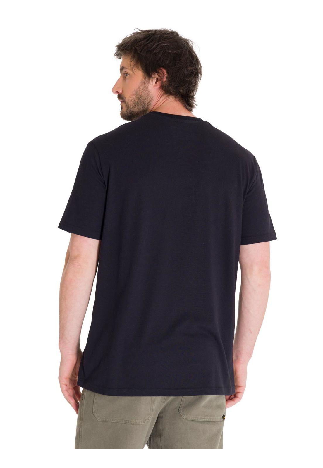 Polera Casual D Series Graphic 4 Hombre Negra-3