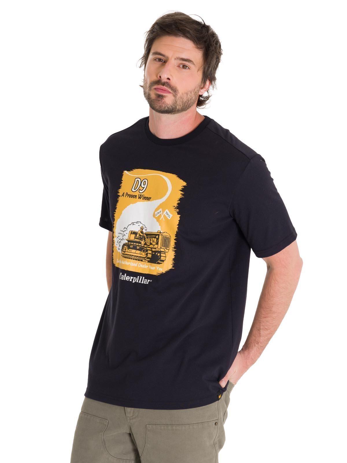 Polera Casual D Series Graphic 4 Hombre Negra-1