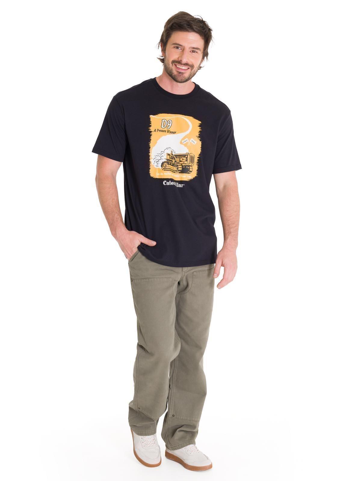 Polera Casual D Series Graphic 4 Hombre Negra-5