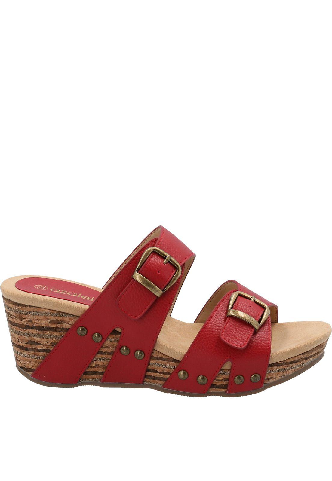 Sandalia Mujer Lessing Rojo-1