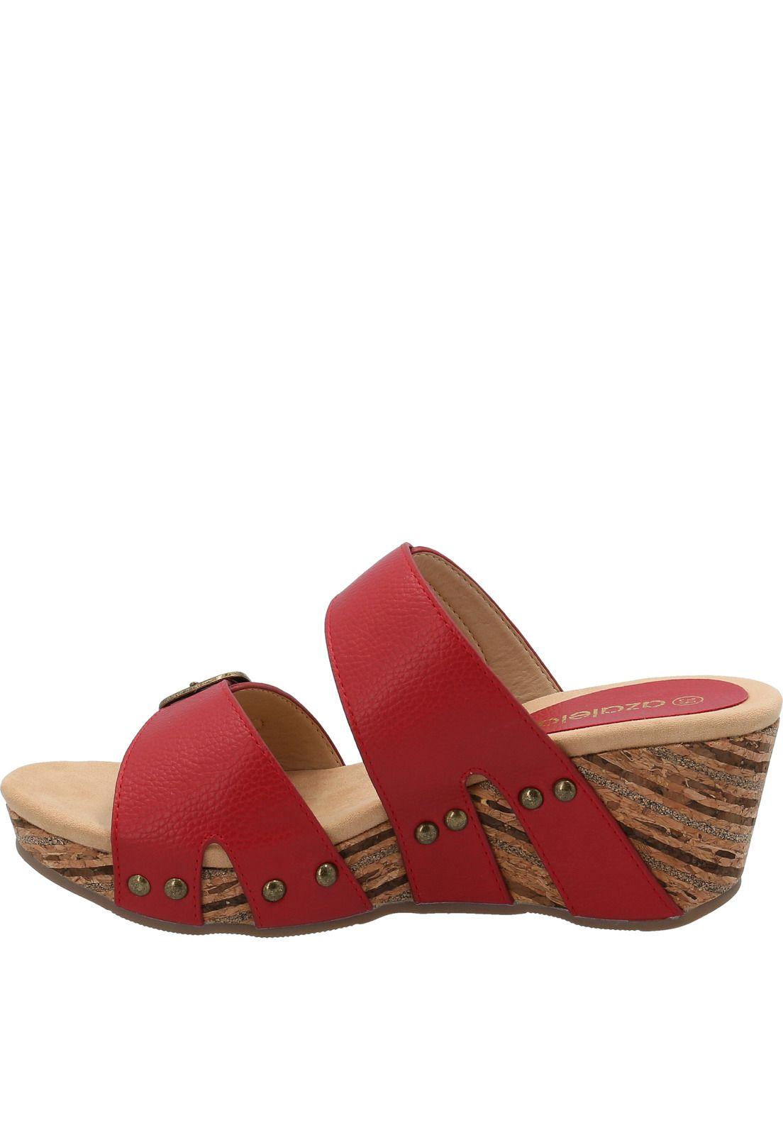 Sandalia Mujer Lessing Rojo-4