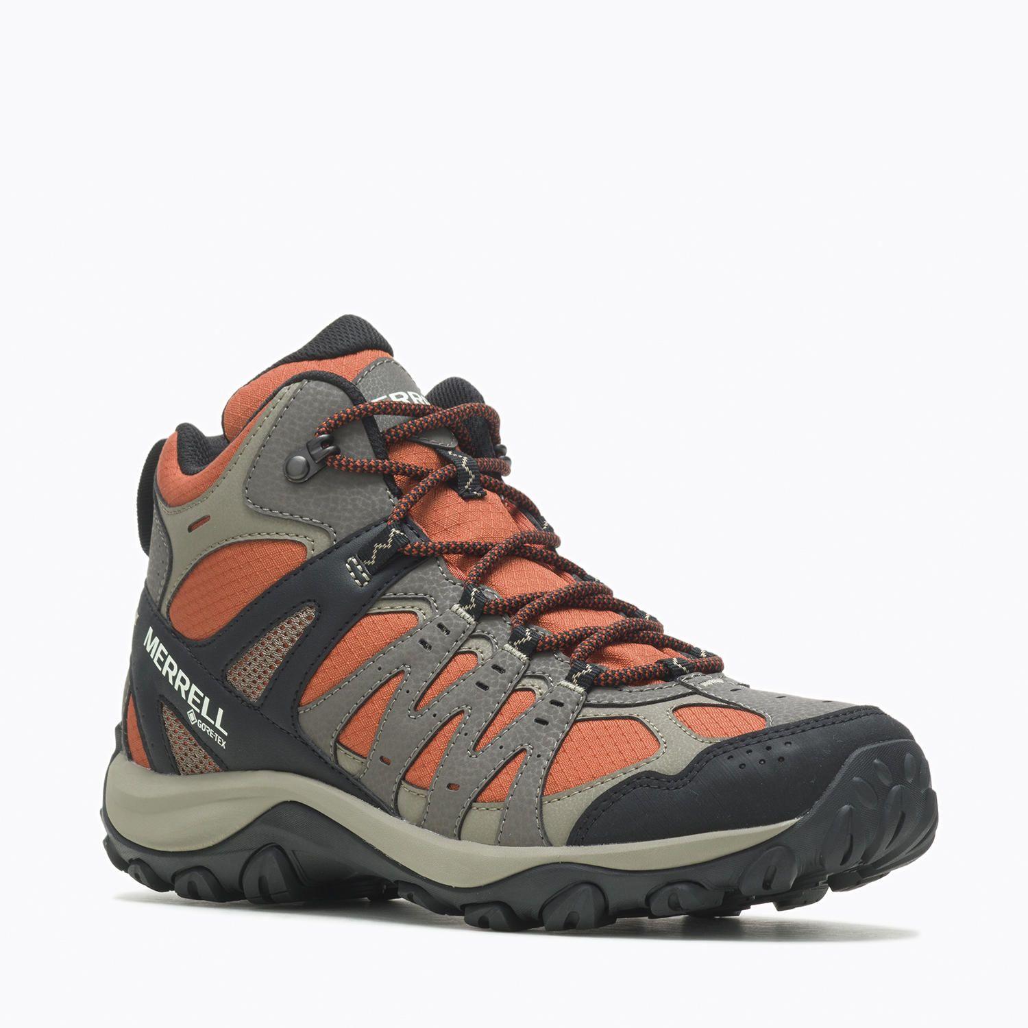 Botín Hombre Accentor 3 Sport Mid Gore-tex Naranjo-1
