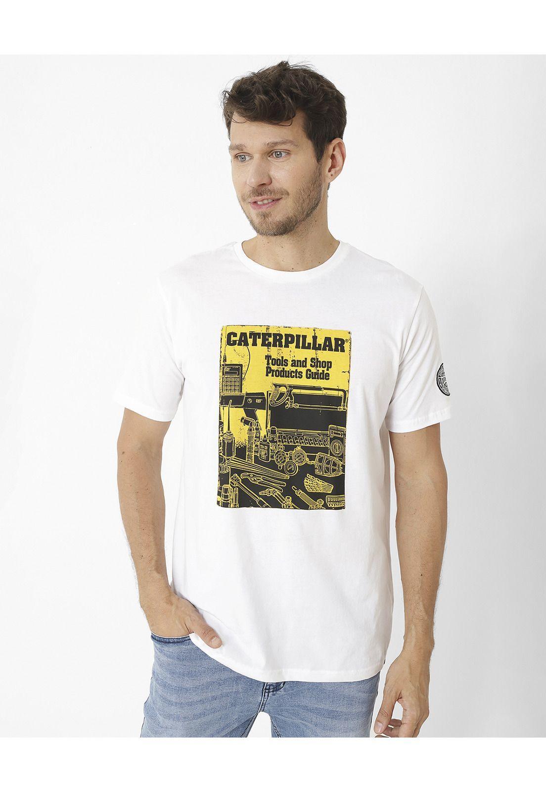 Polera M/C Retro Sport Graphic Blanco Hombre-0