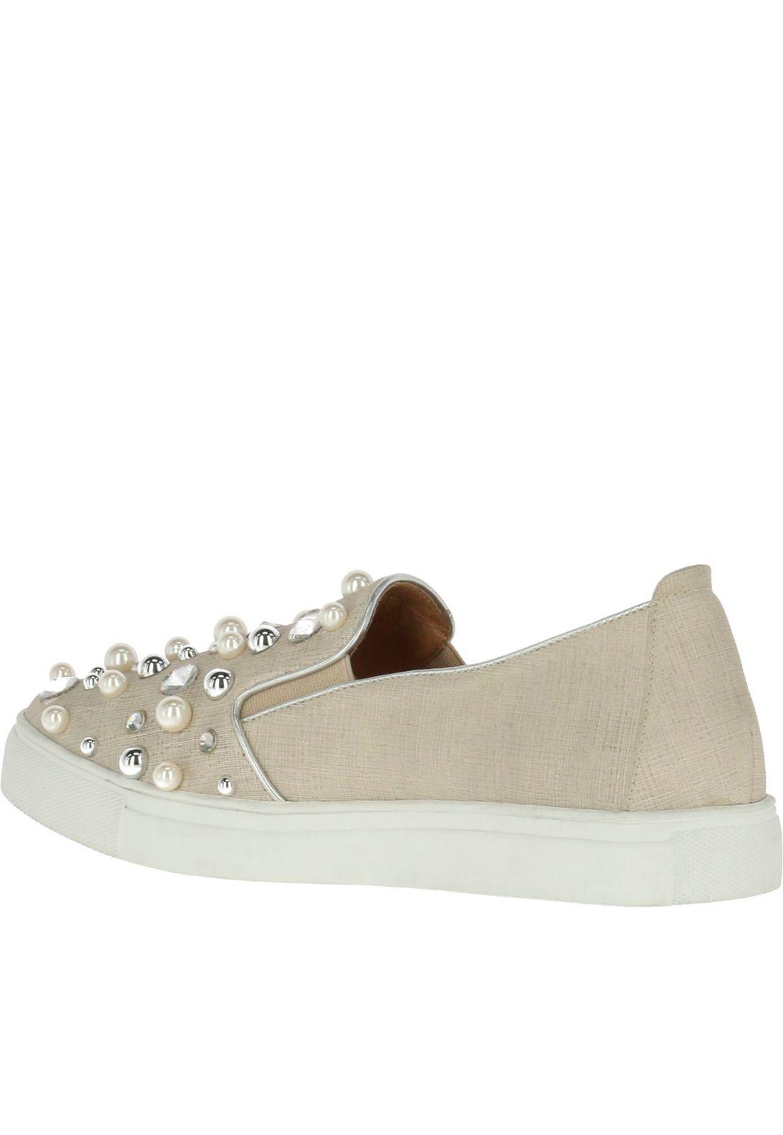 Zapatilla Cuero Pearl Gris-4