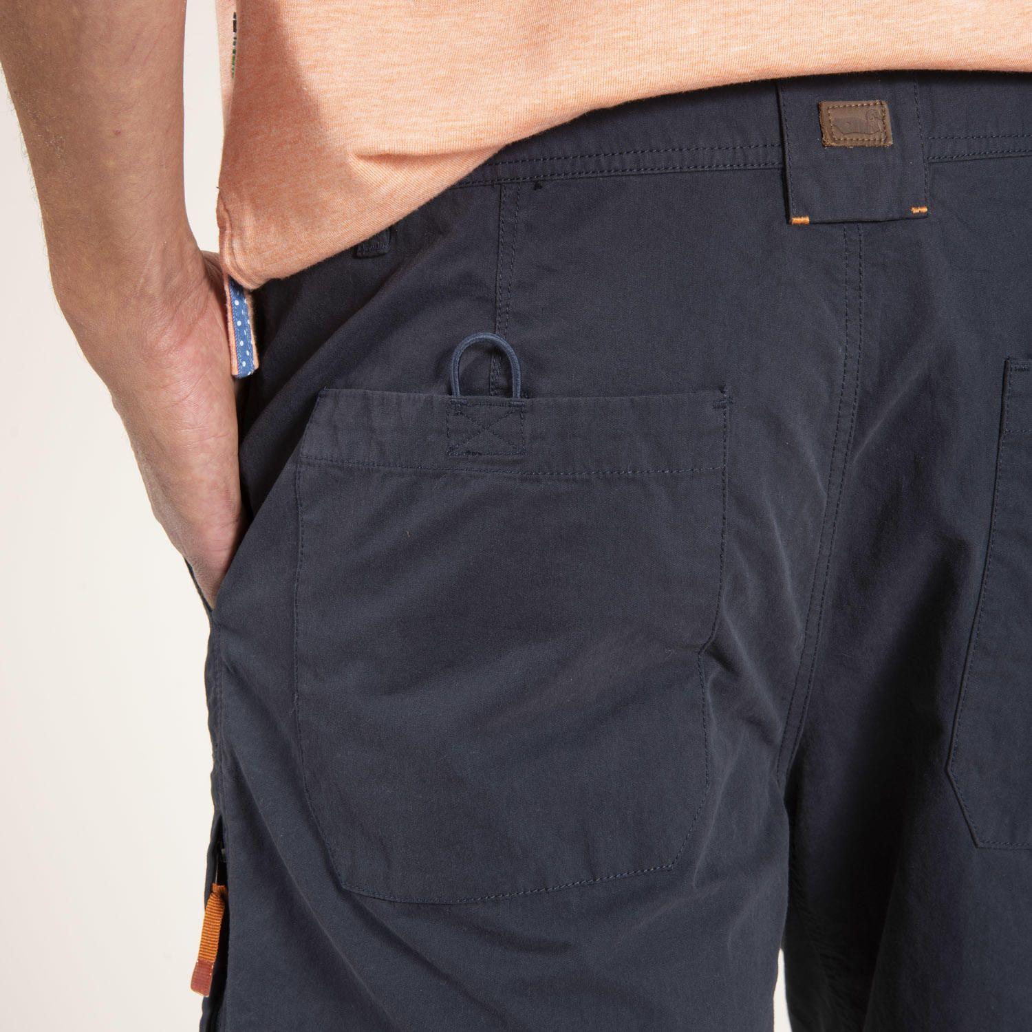 Bermuda Hombre Cargo Azul-4