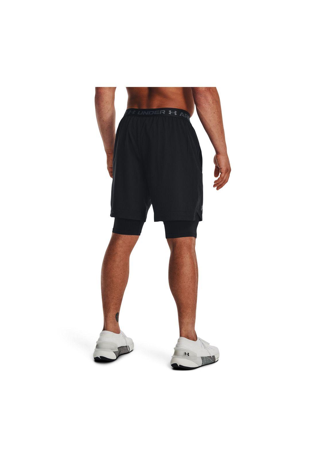 Short Training Vanish Woven 2-En-1 Negro Hombre-4