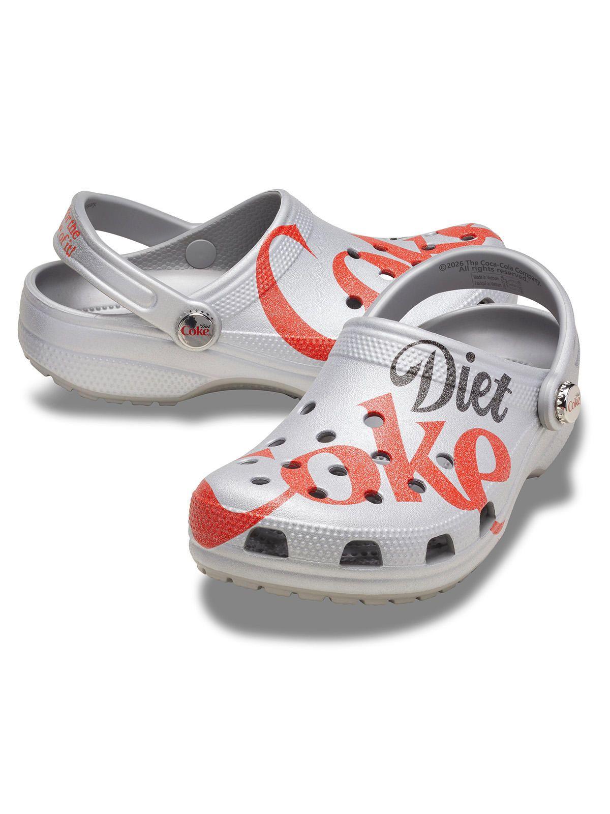 Zueco Unisex Diet Coke  Clog Gris-1