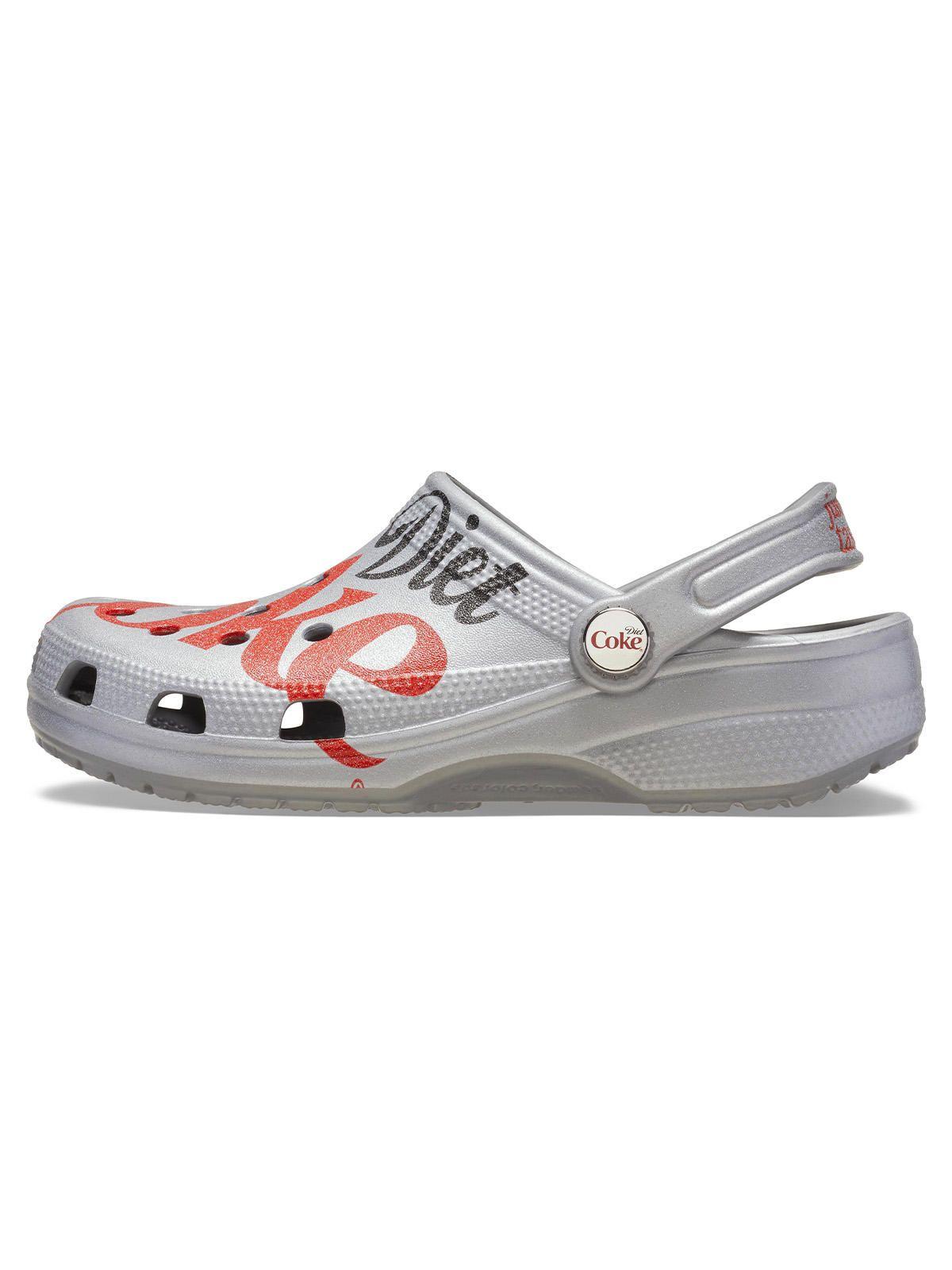 Zueco Unisex Diet Coke  Clog Gris-6